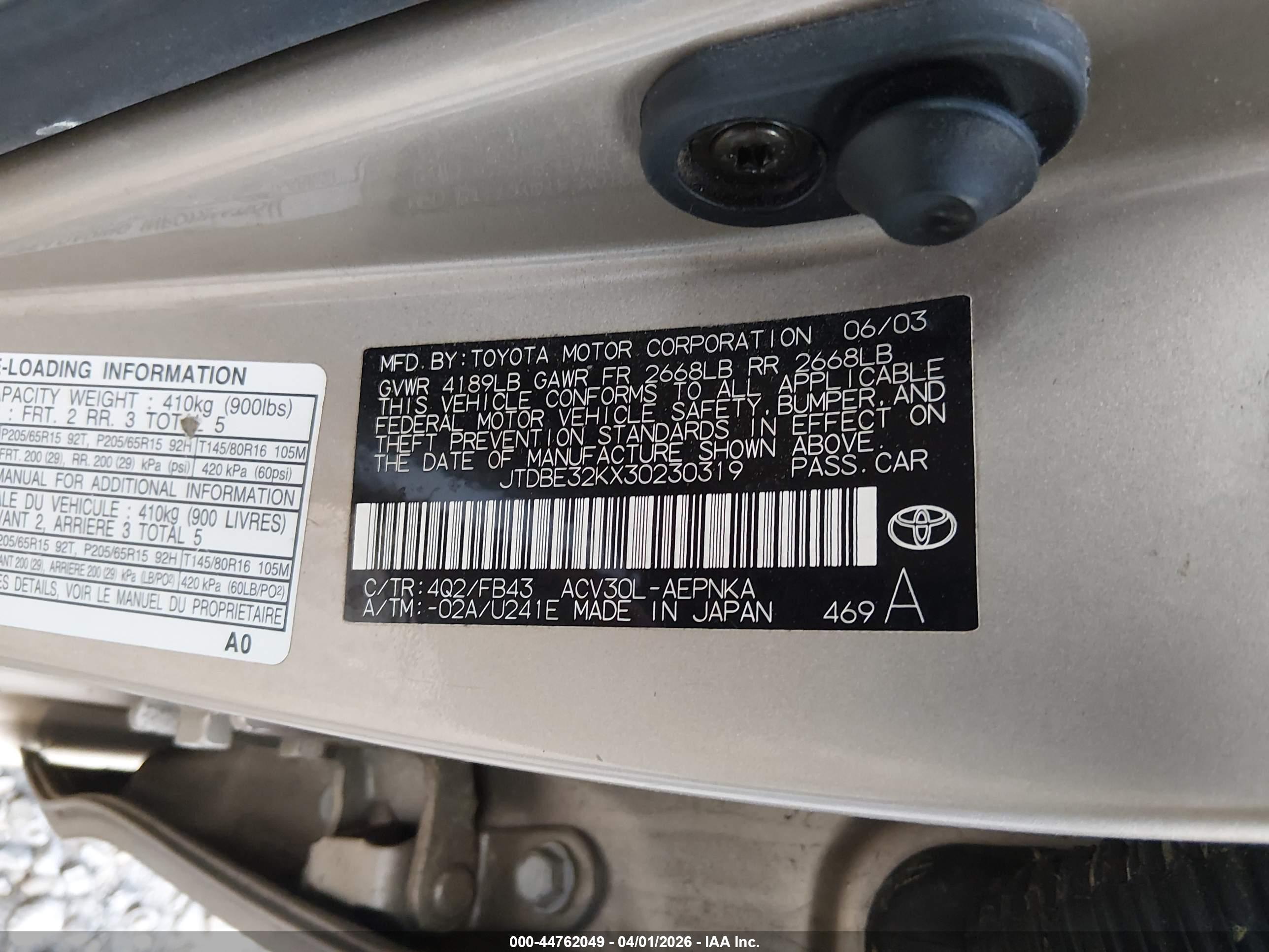 TOYOTA CAMRY image 9