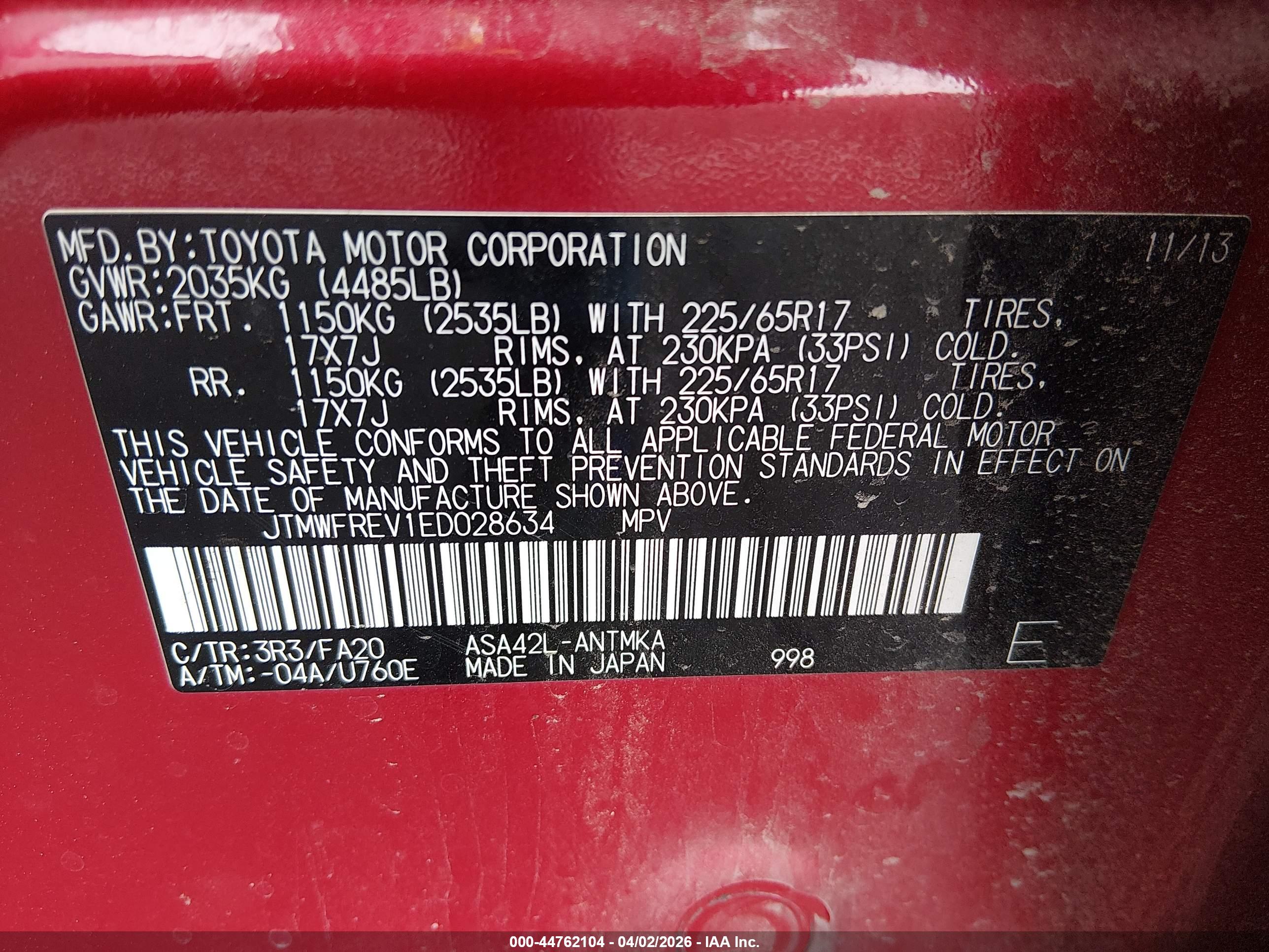 TOYOTA RAV4 image 9