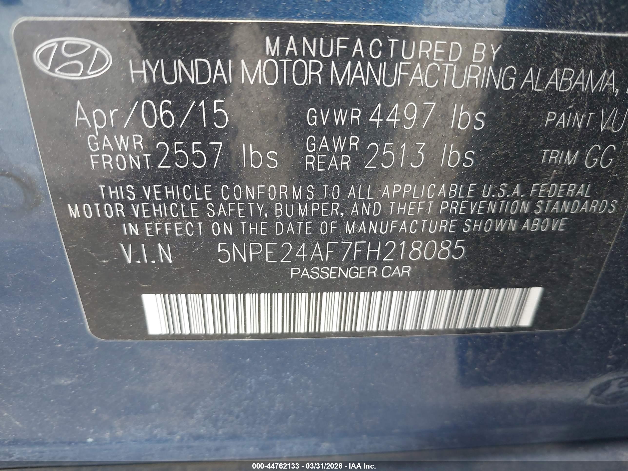 HYUNDAI SONATA image 9