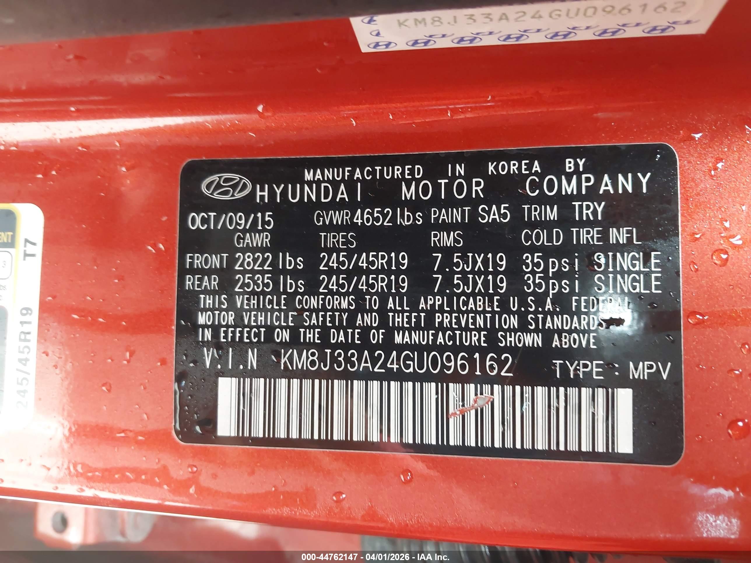 HYUNDAI TUCSON image 9