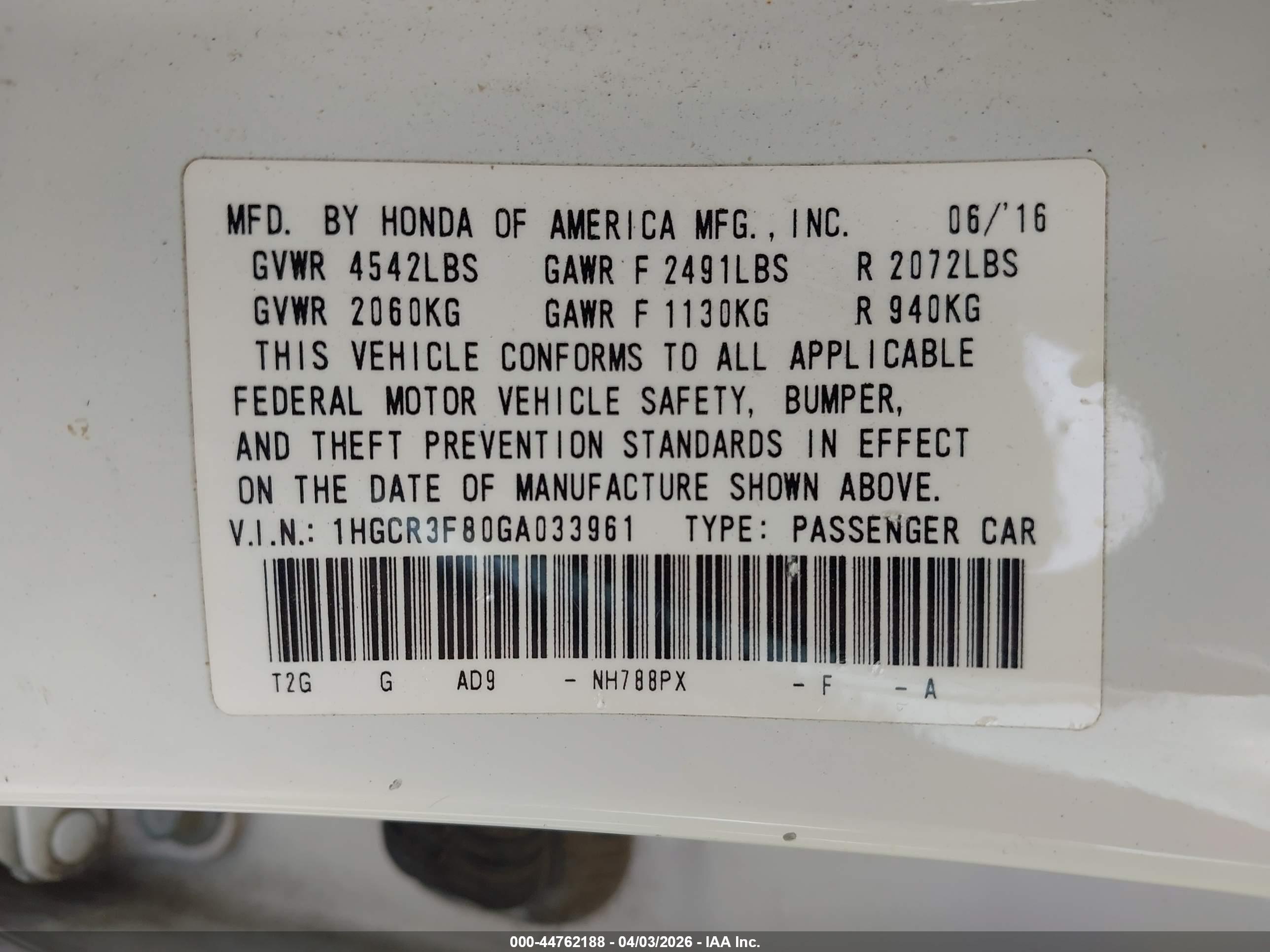 HONDA ACCORD image 9