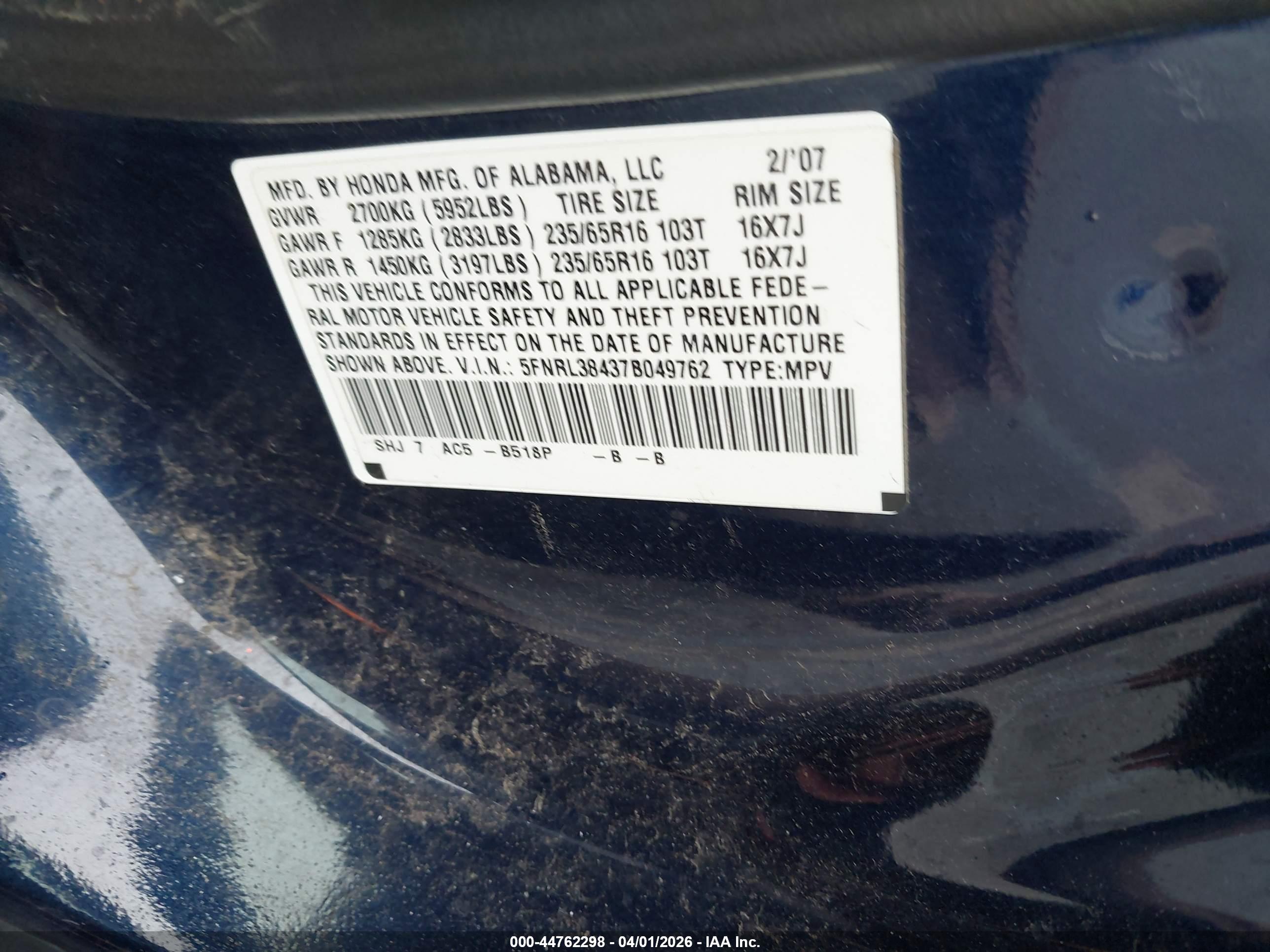 HONDA ODYSSEY image 9