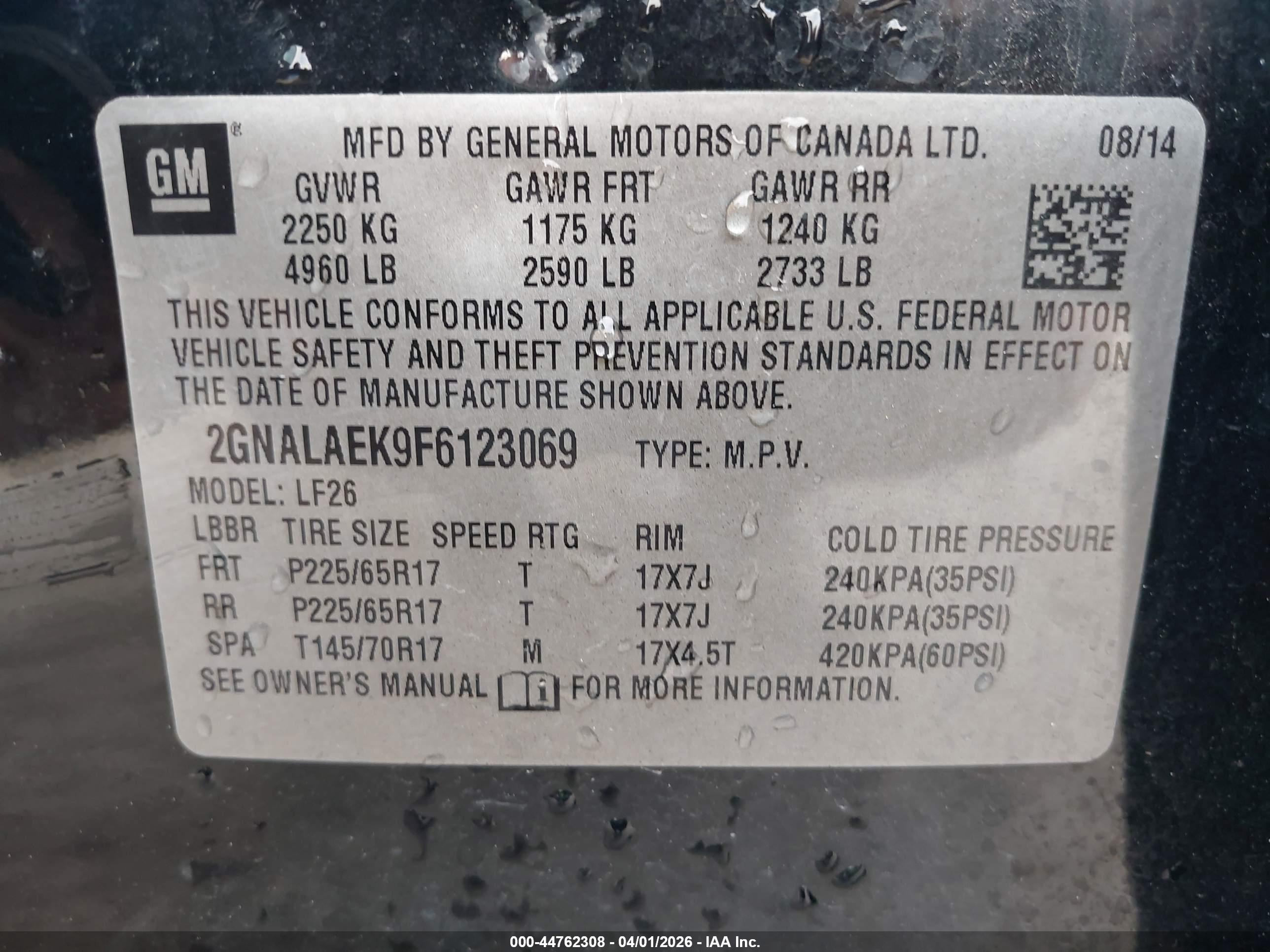 CHEVROLET EQUINOX image 9