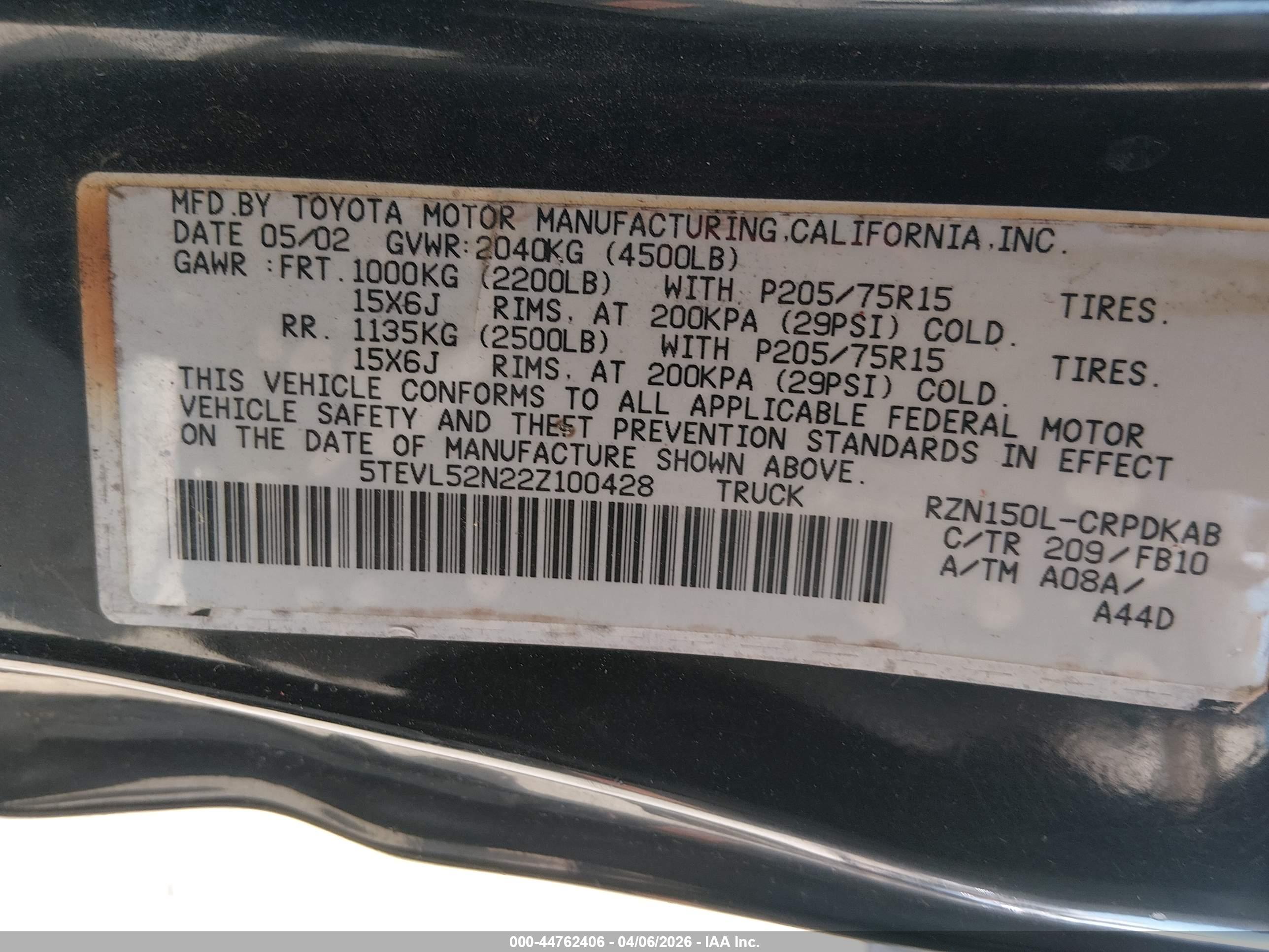 TOYOTA TACOMA image 9