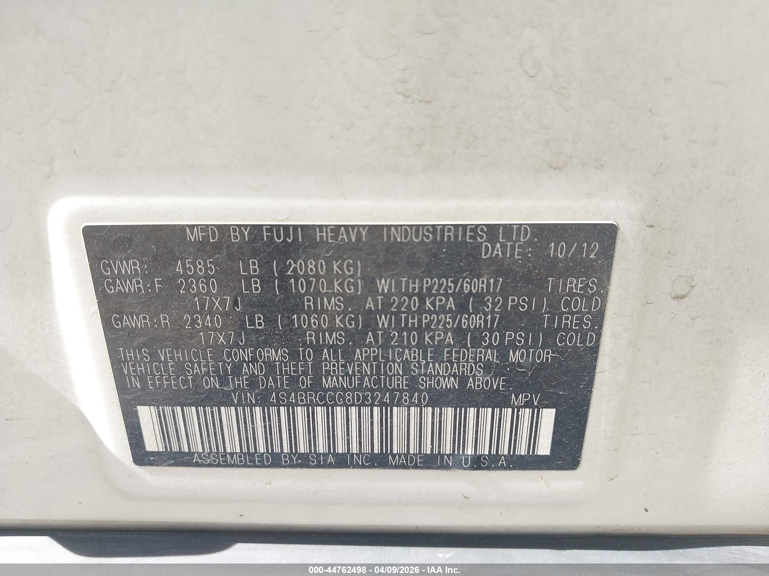 SUBARU OUTBACK image 9