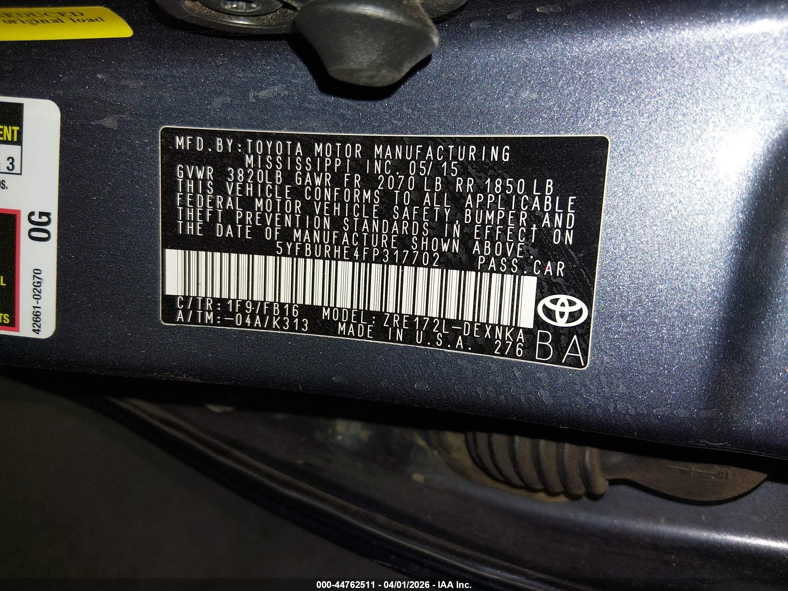 TOYOTA COROLLA image 9