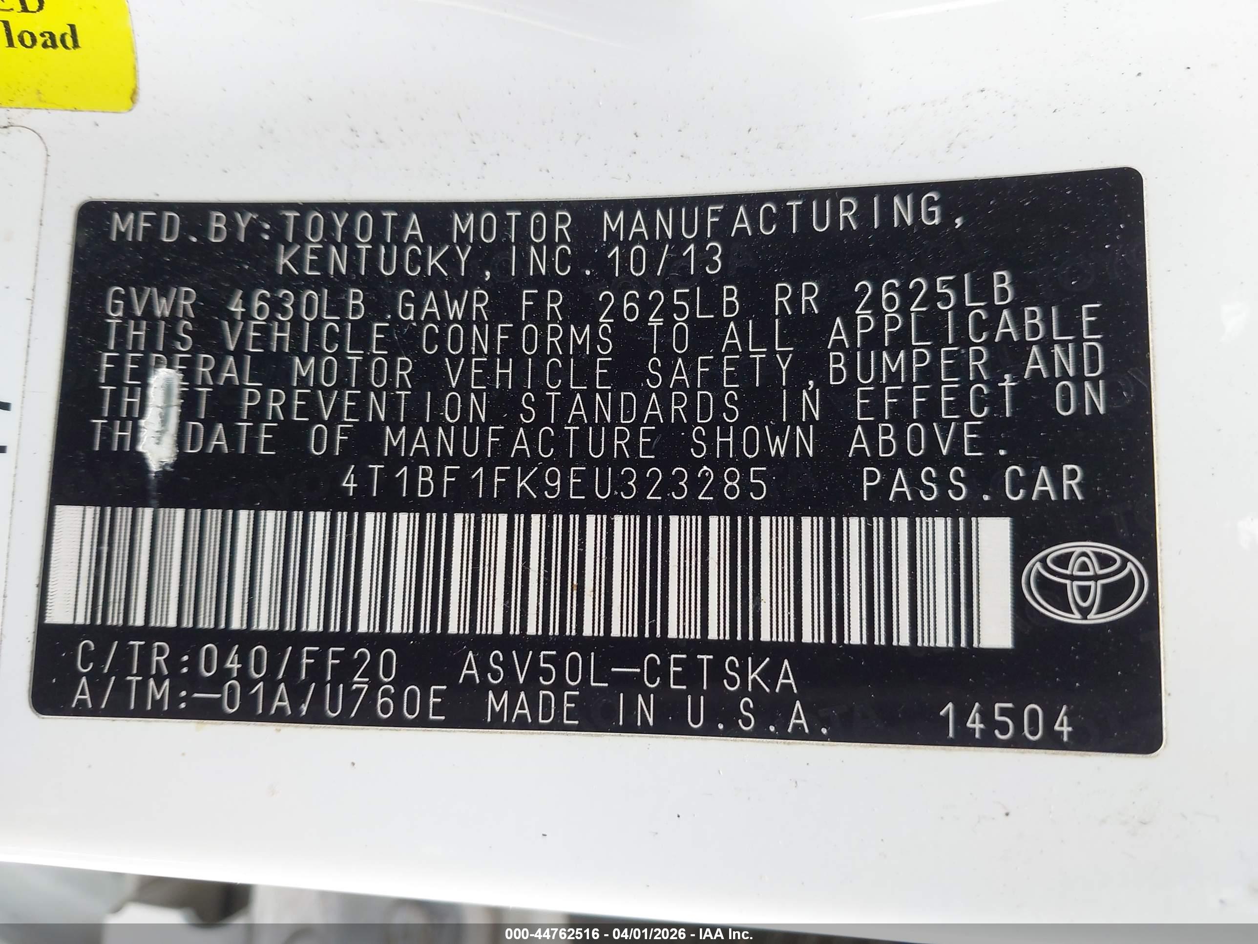 TOYOTA CAMRY image 9