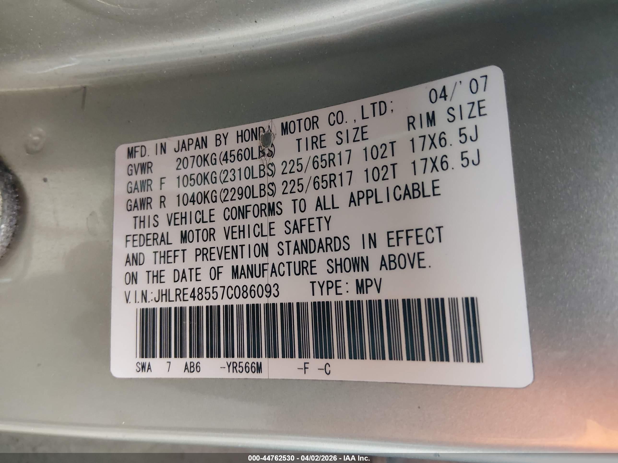 HONDA CR-V image 9