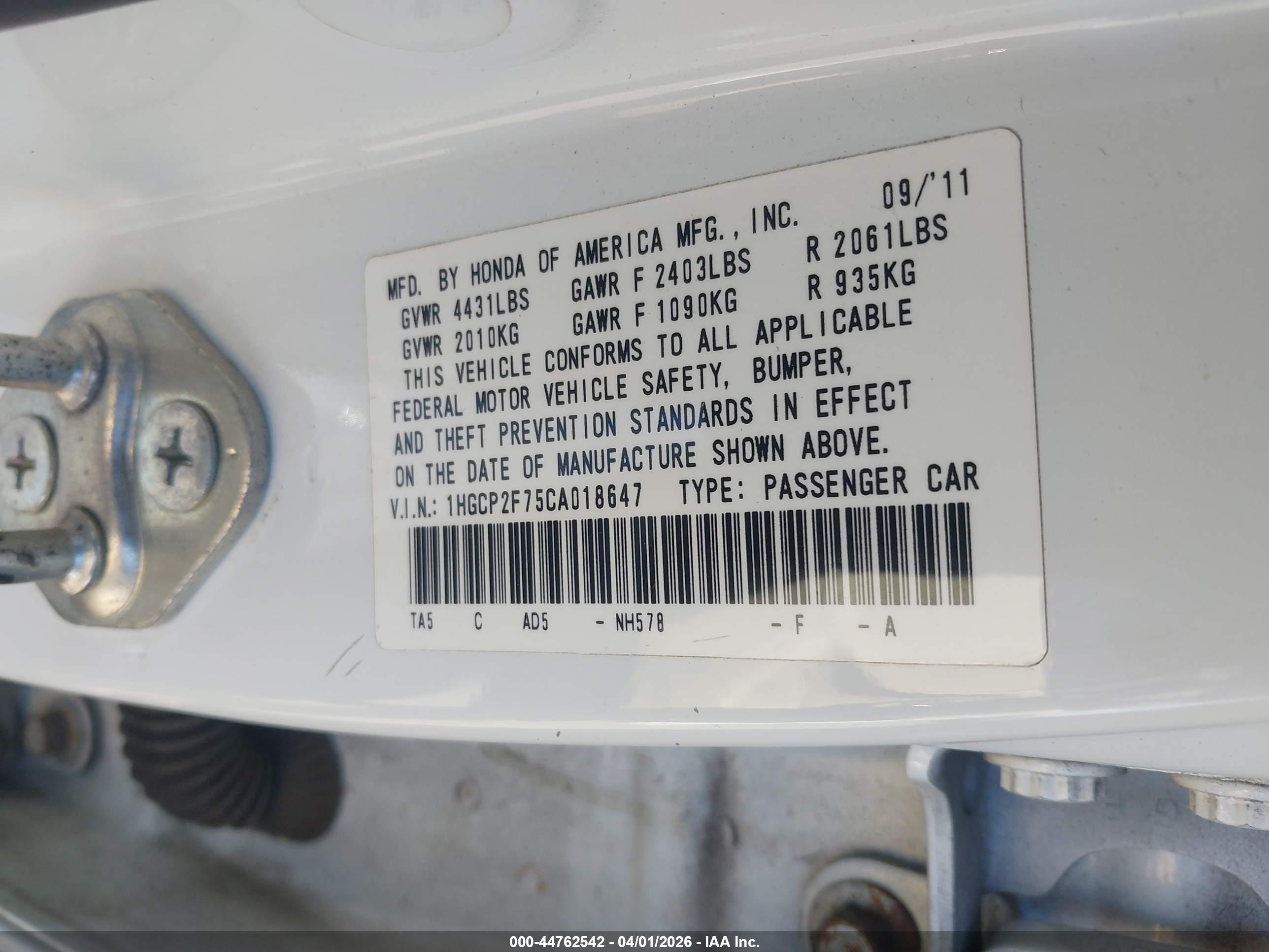 HONDA ACCORD image 9