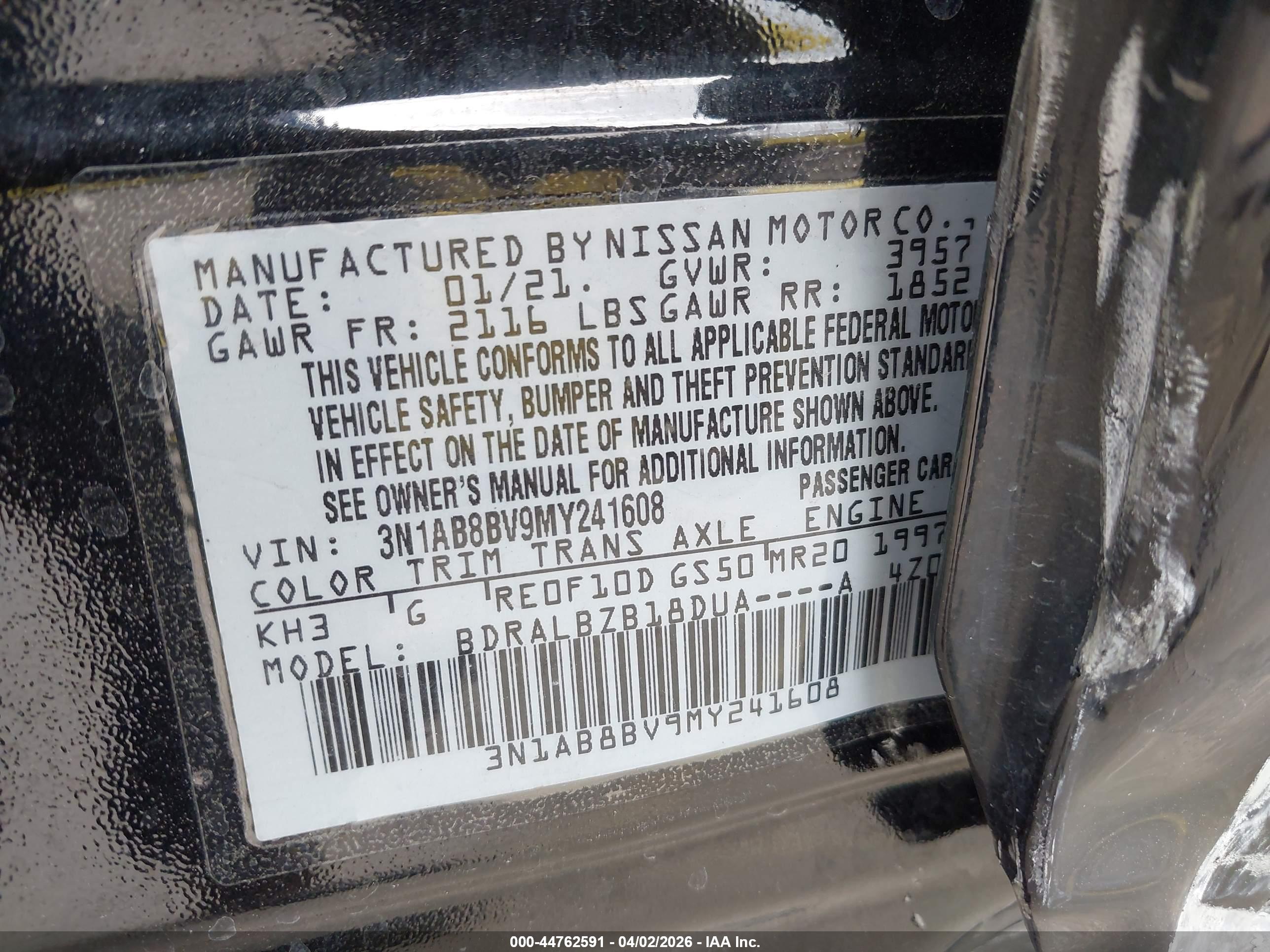 NISSAN SENTRA image 9