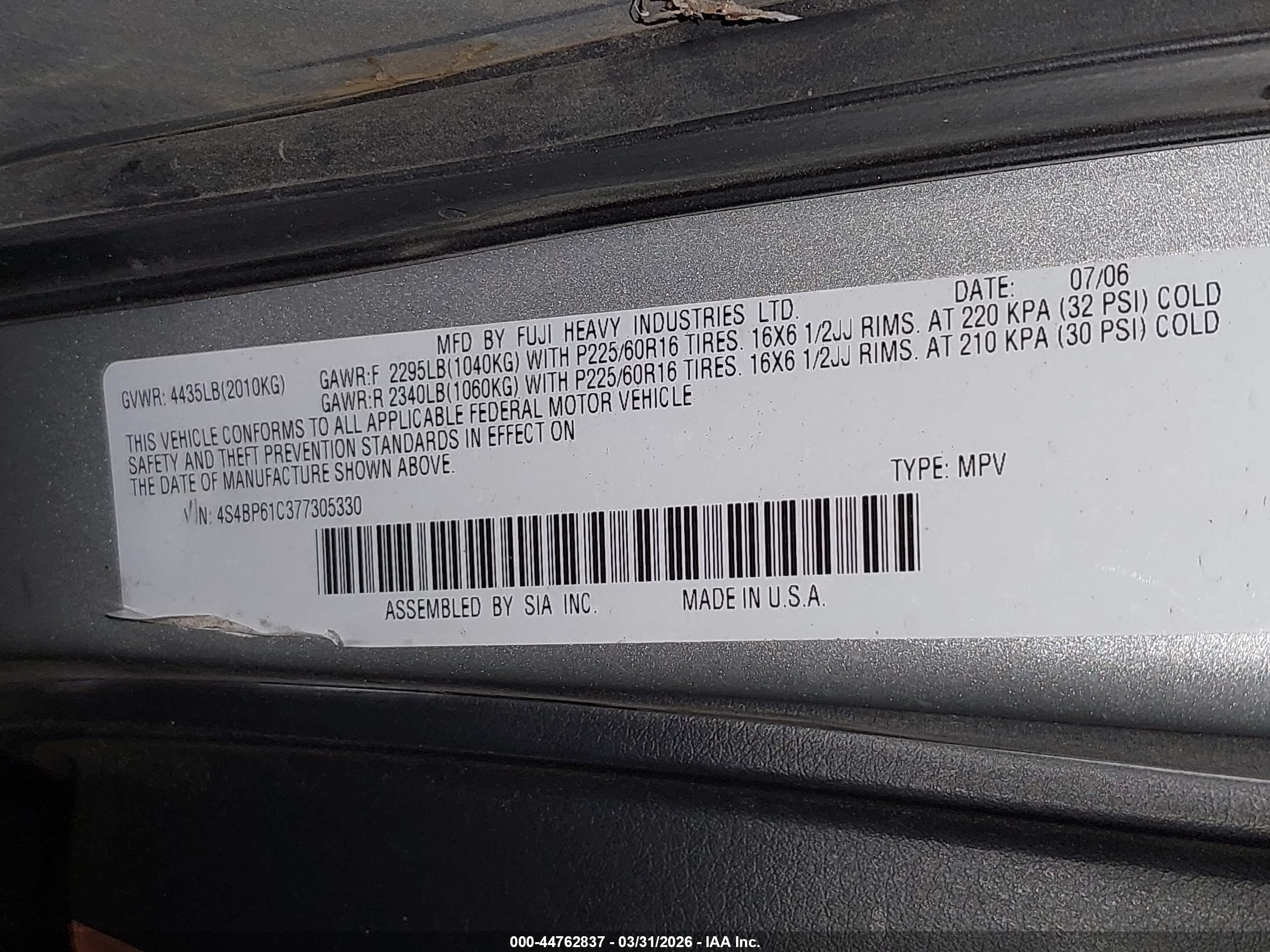 SUBARU OUTBACK image 9