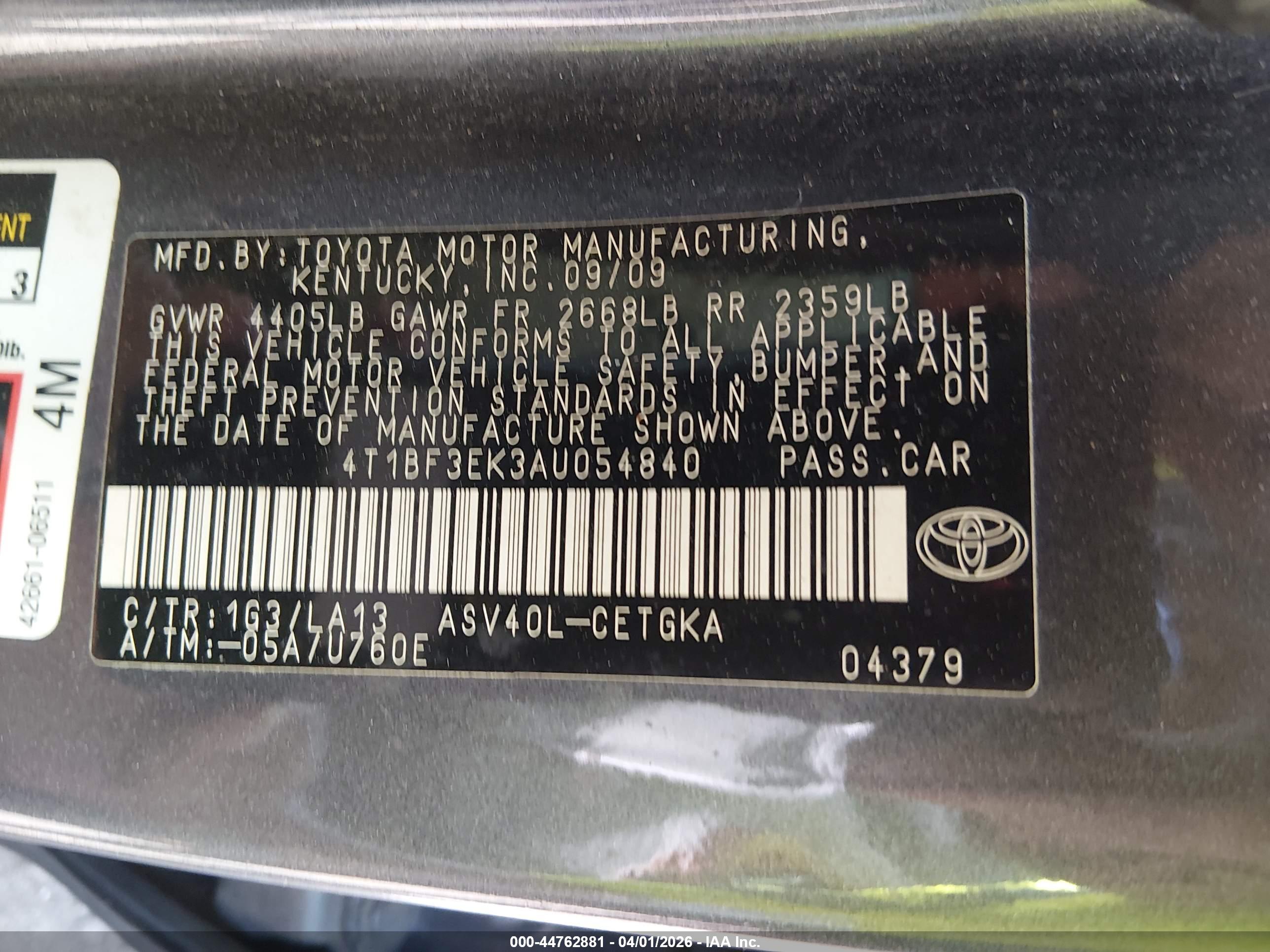 TOYOTA CAMRY image 9