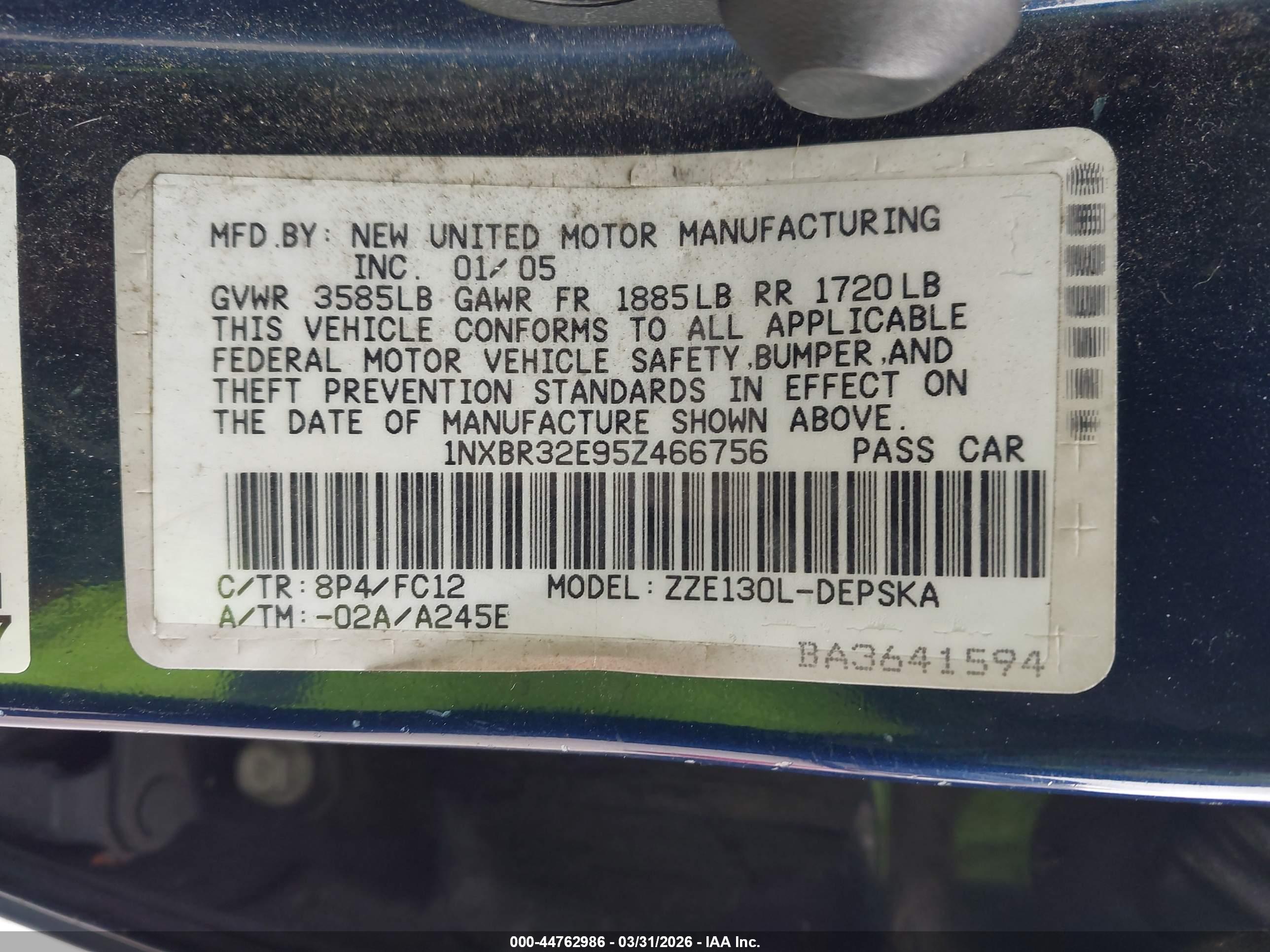TOYOTA COROLLA image 9