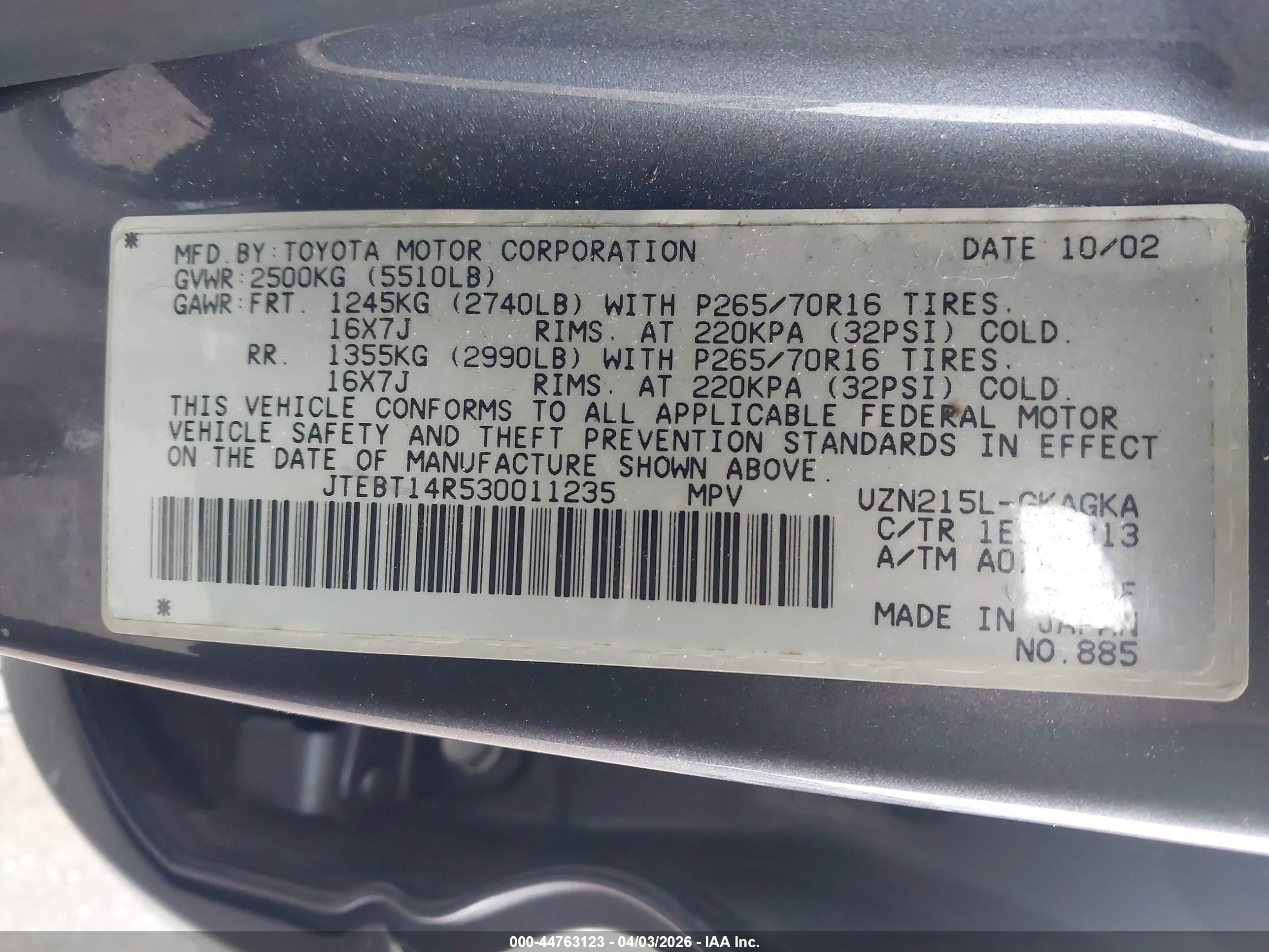 TOYOTA 4RUNNER image 9