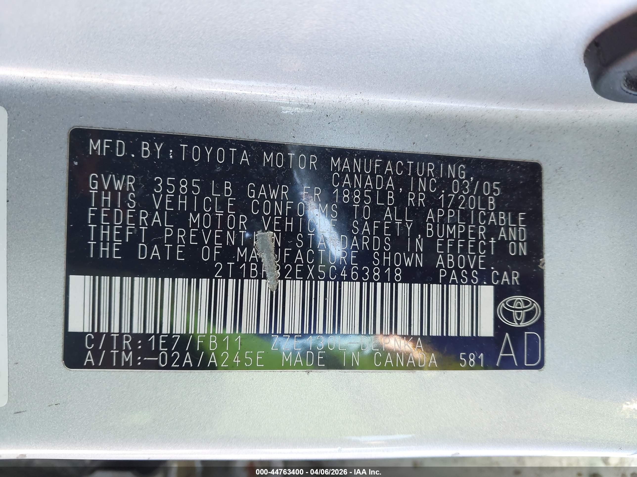 TOYOTA COROLLA image 9