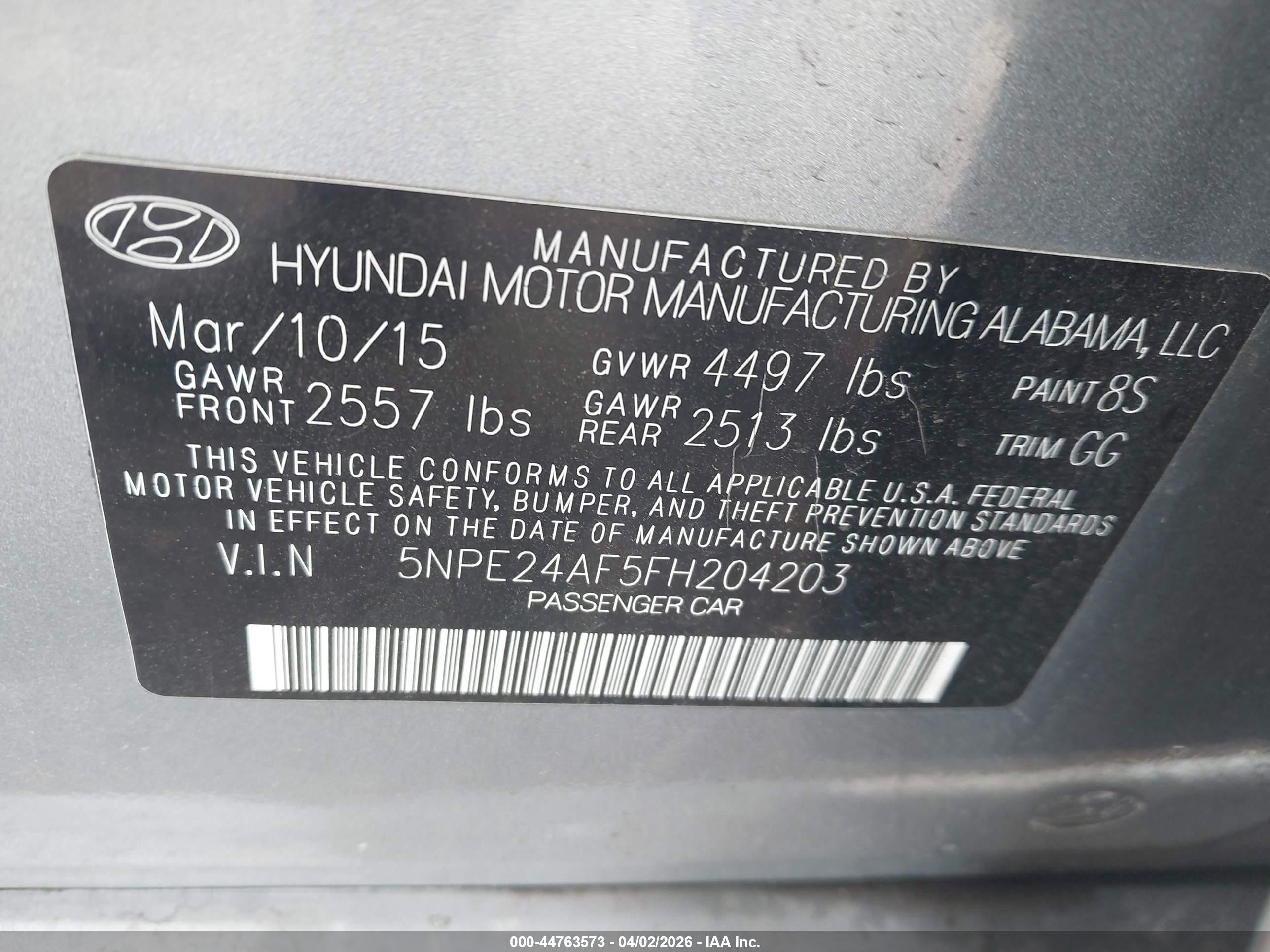 HYUNDAI SONATA image 9