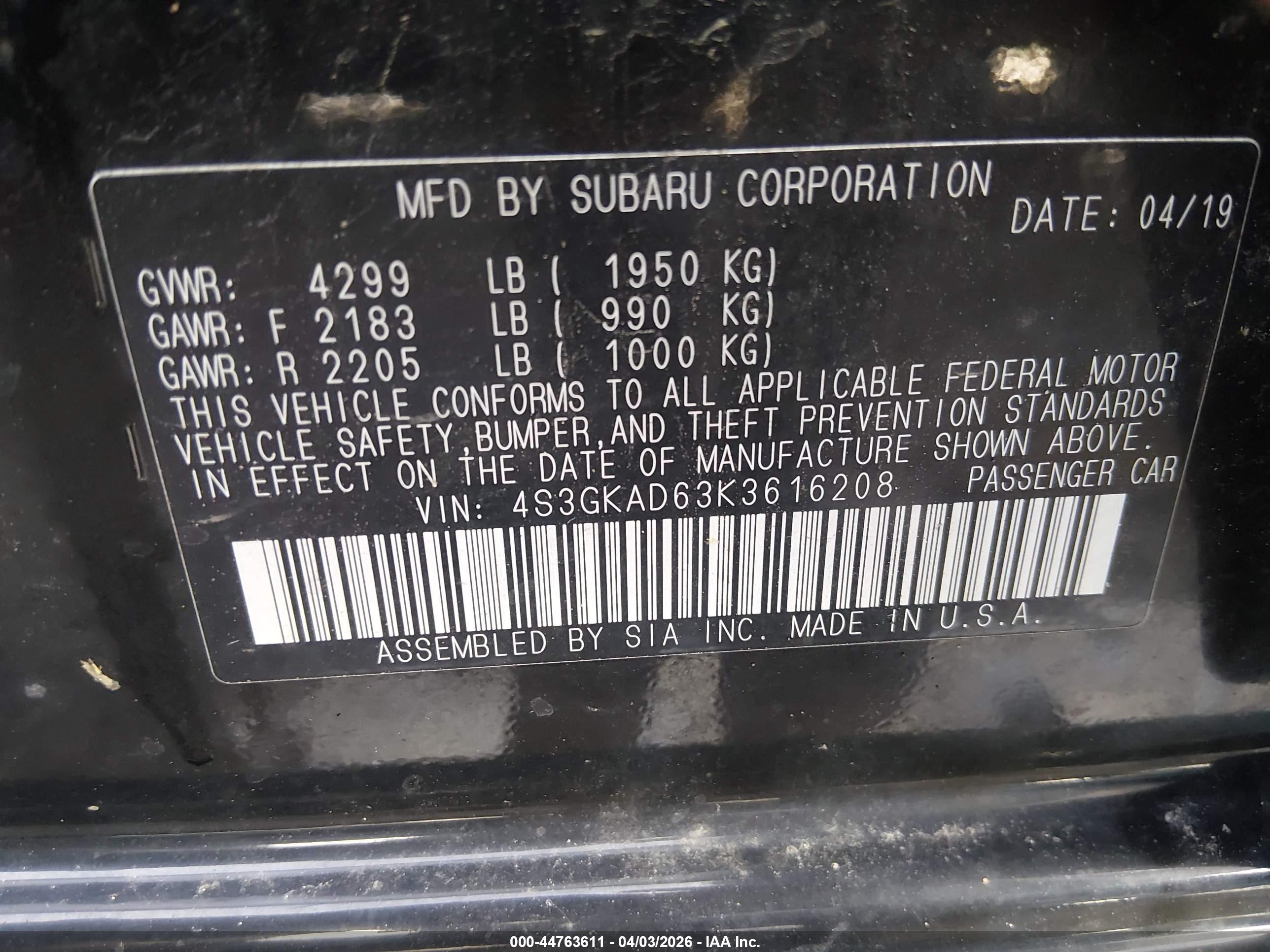 SUBARU IMPREZA image 9