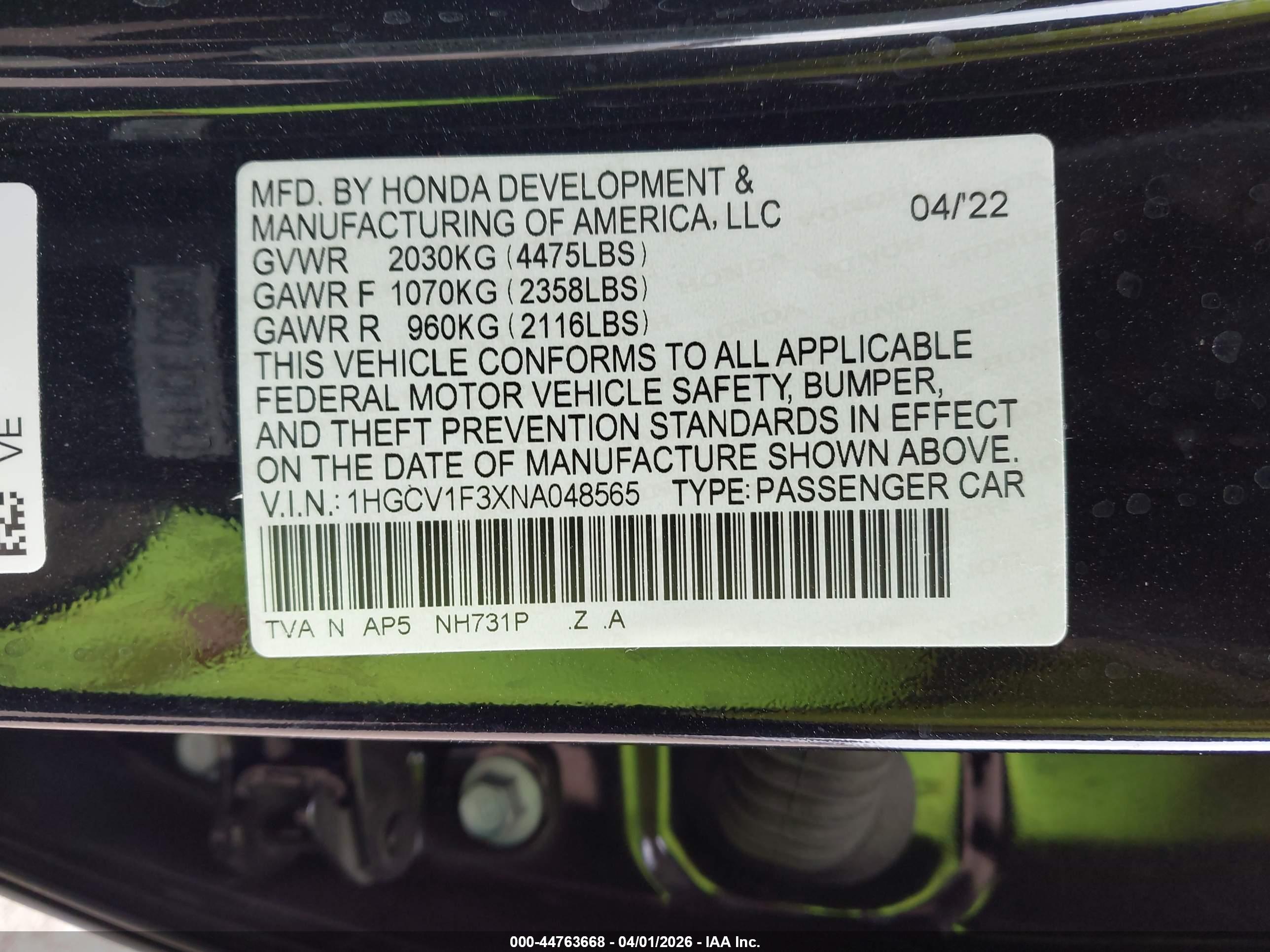 HONDA ACCORD image 9