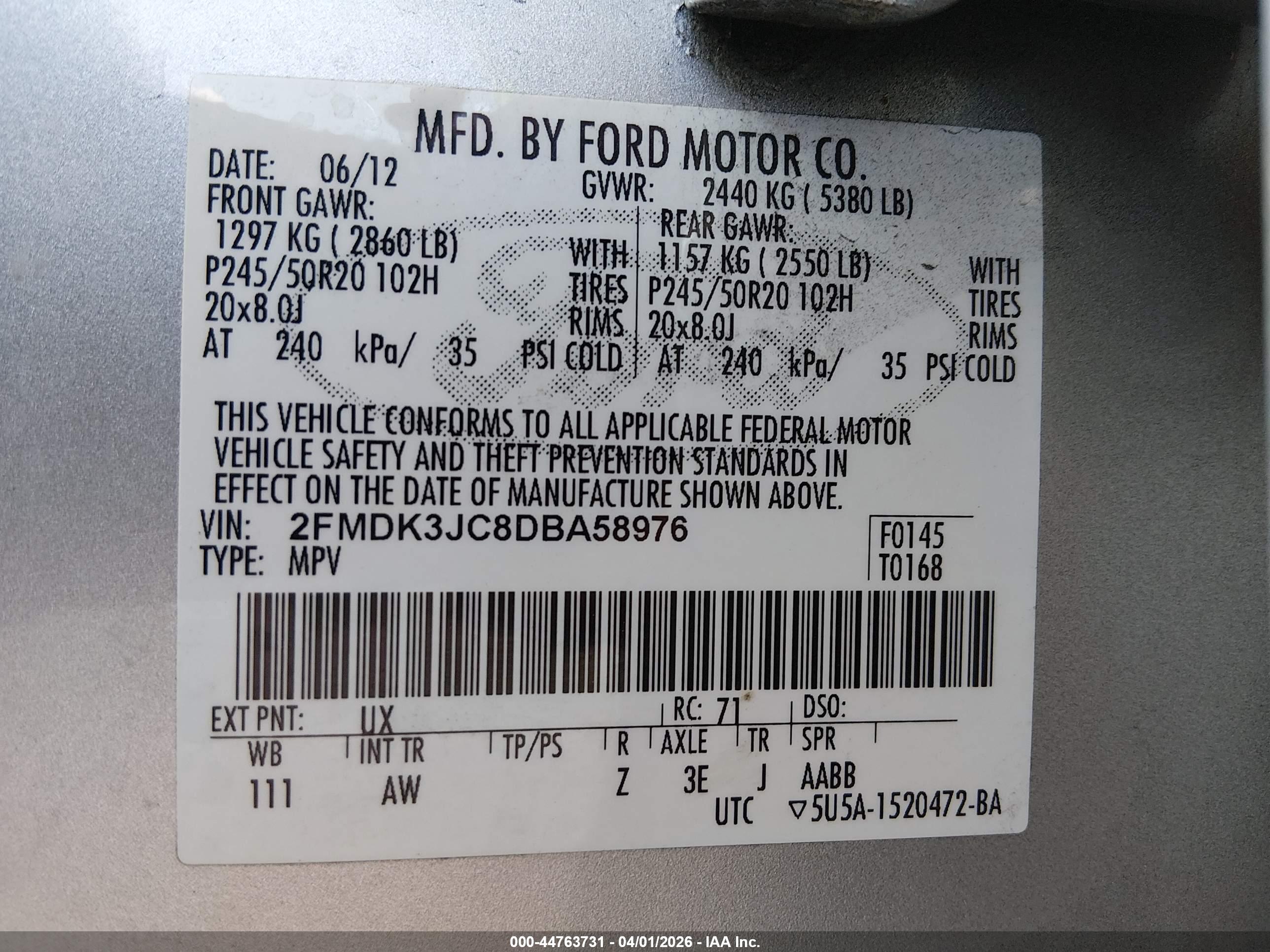 FORD EDGE image 9