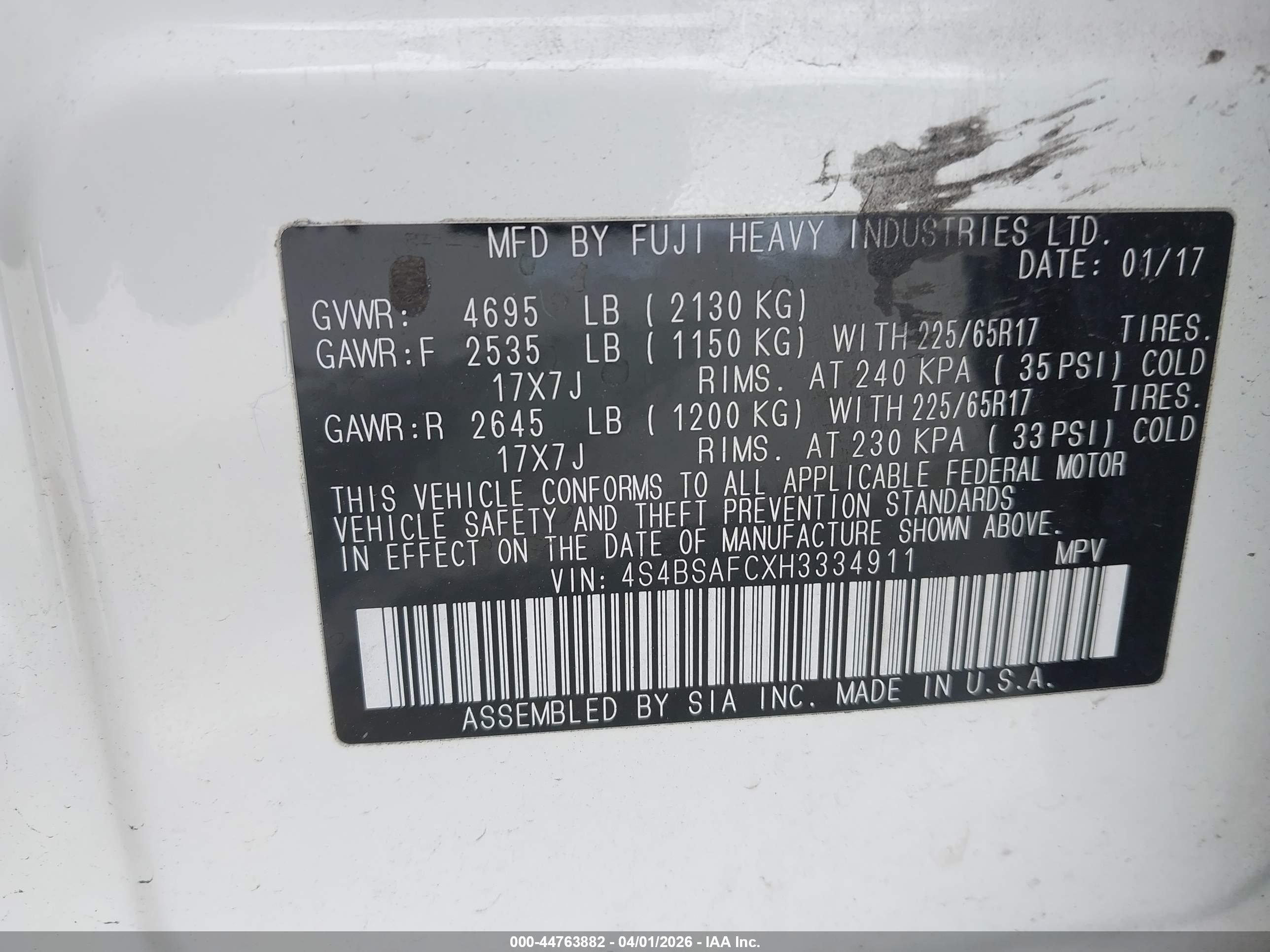 SUBARU OUTBACK image 9