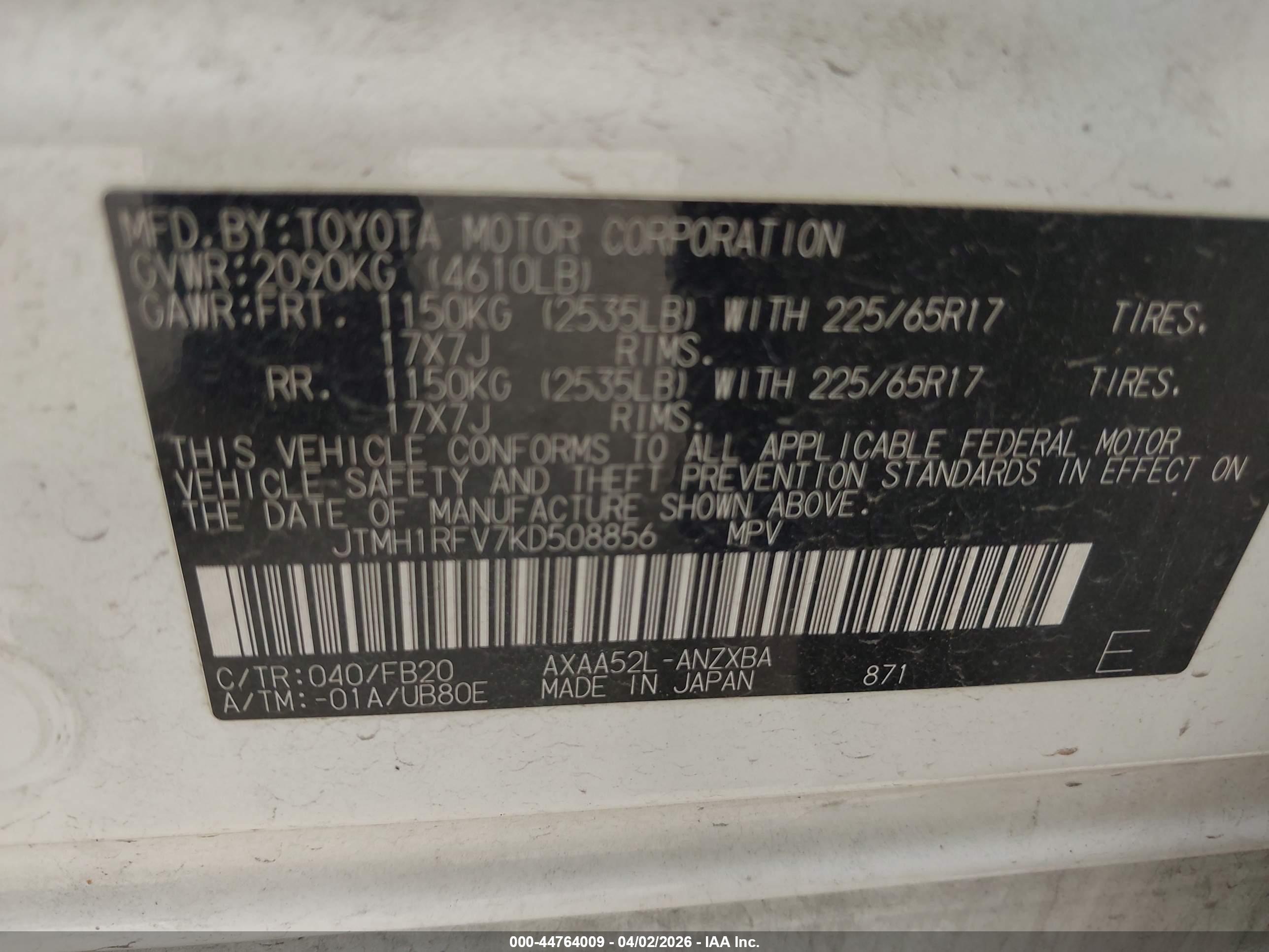 TOYOTA RAV4 image 9