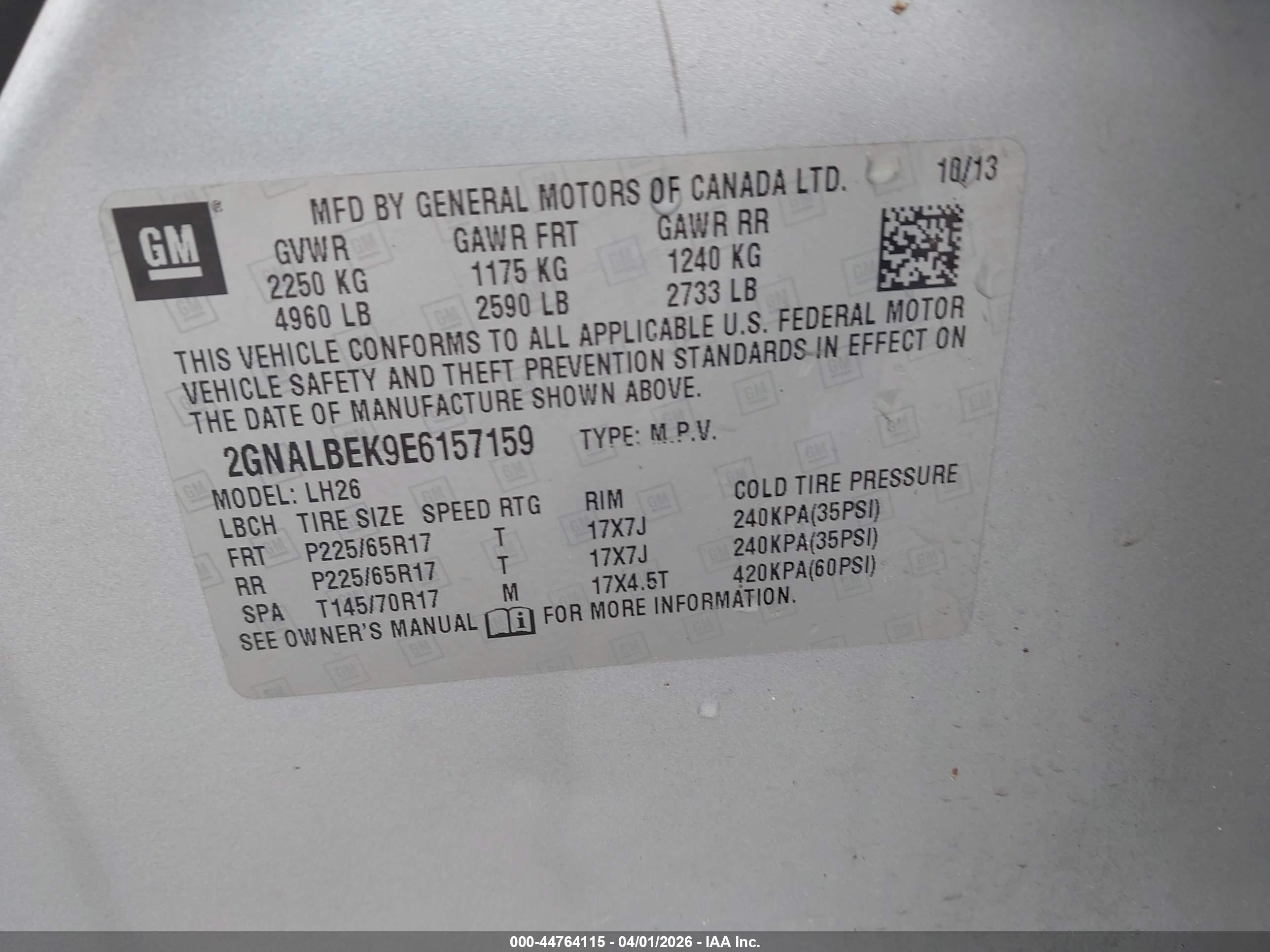 CHEVROLET EQUINOX image 9