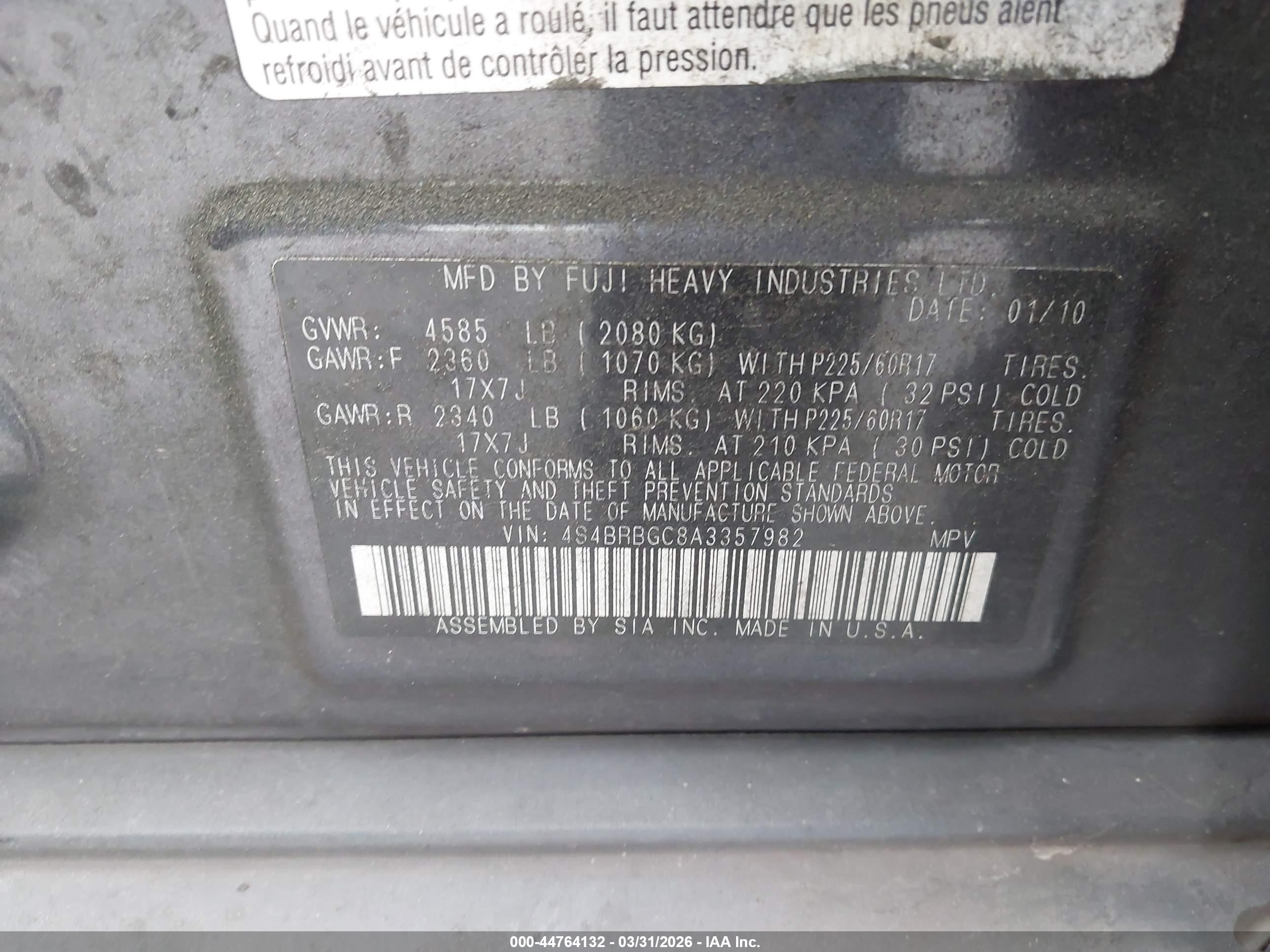 SUBARU OUTBACK image 9