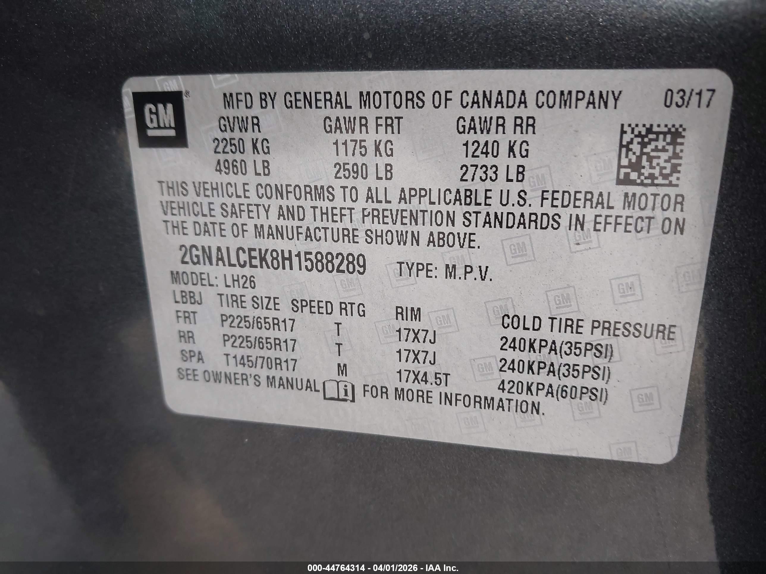 CHEVROLET EQUINOX image 9