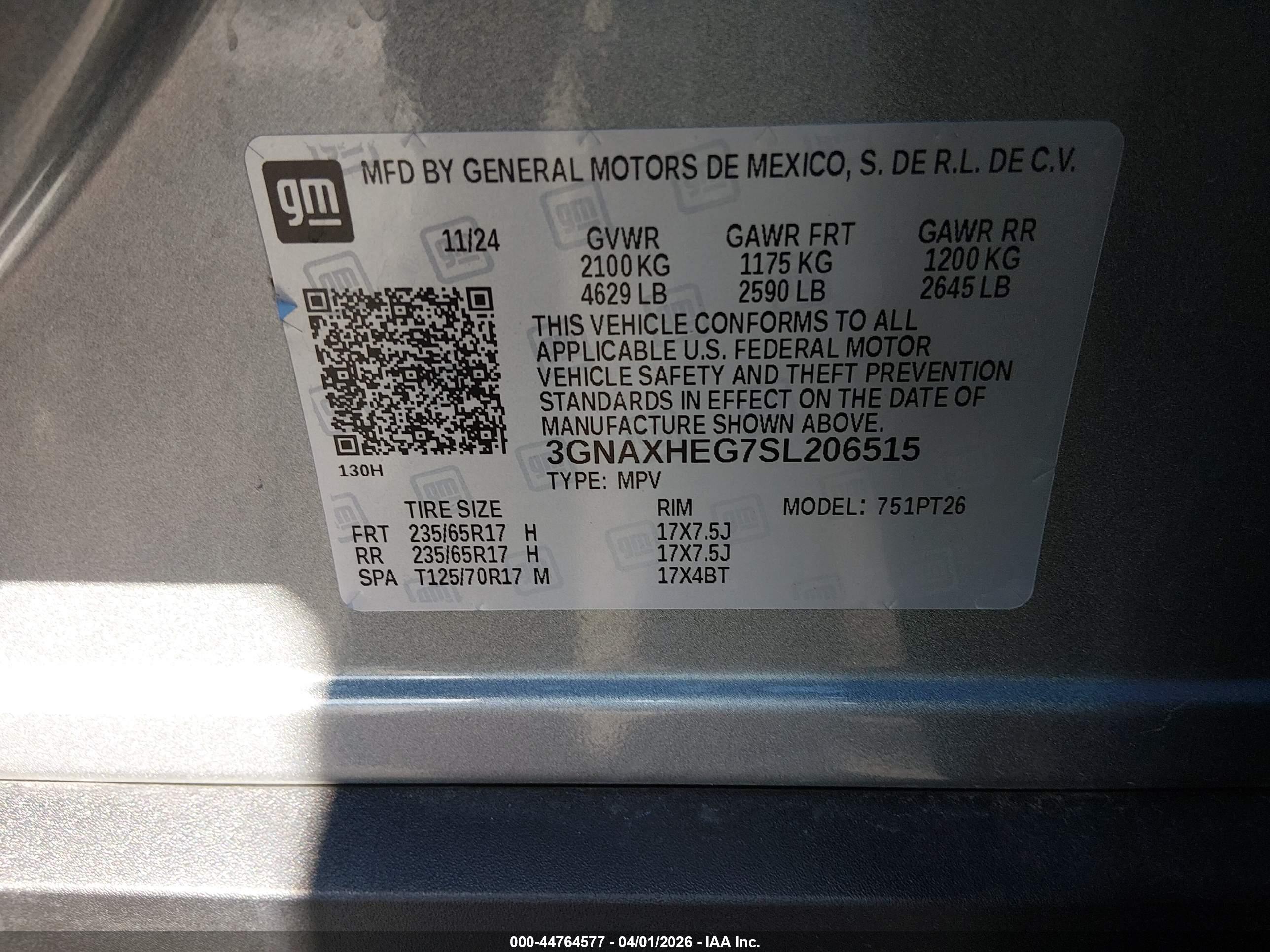 CHEVROLET EQUINOX image 9