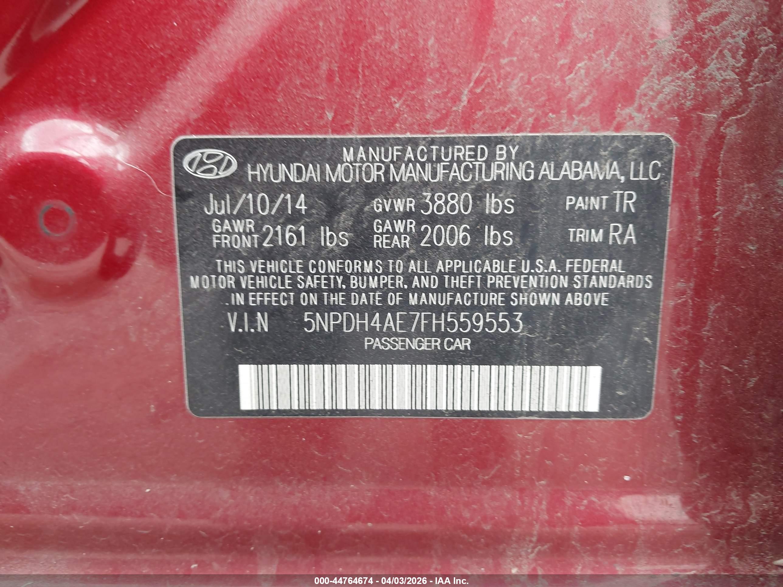 HYUNDAI ELANTRA image 9
