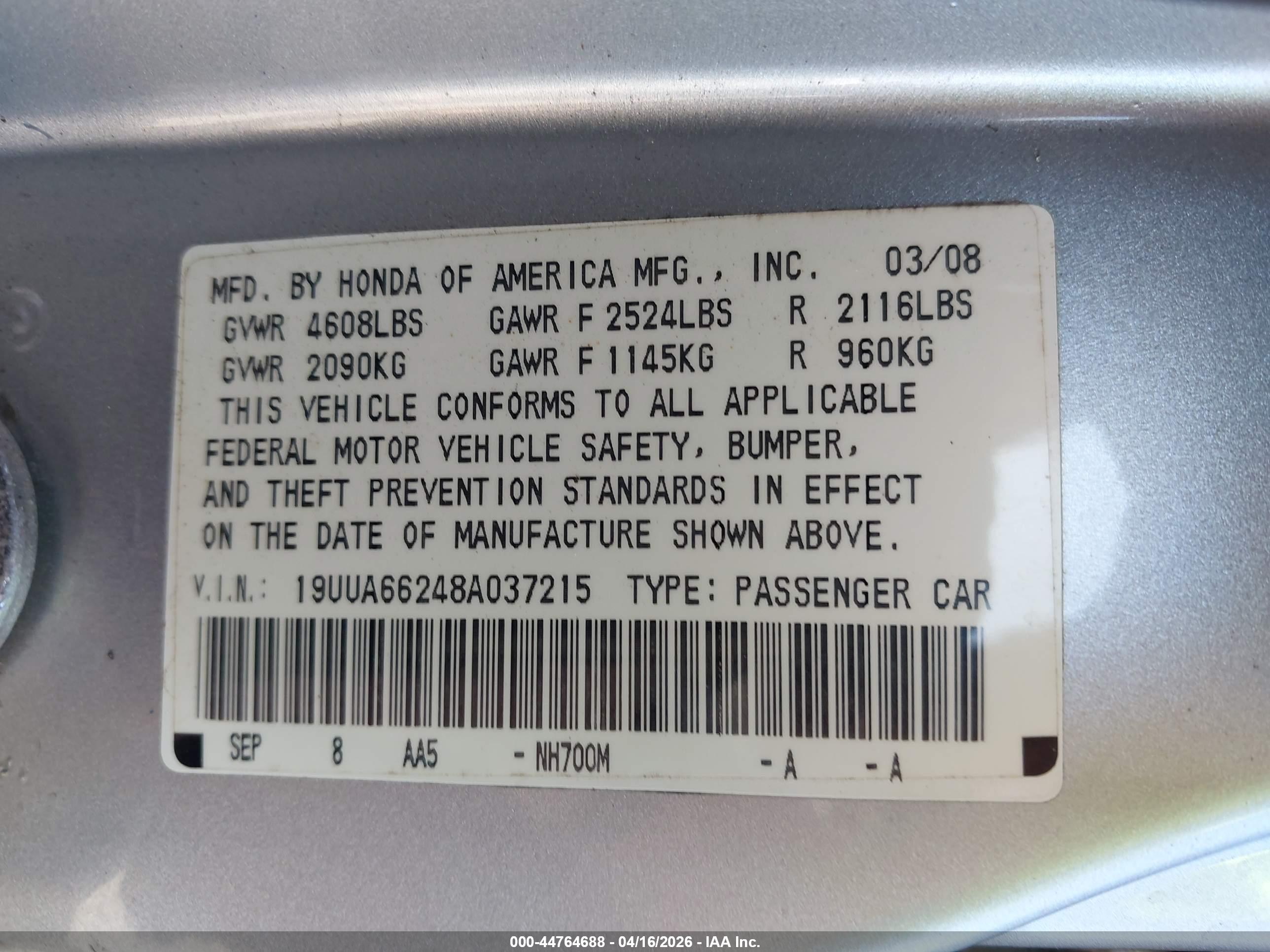 ACURA TL image 9