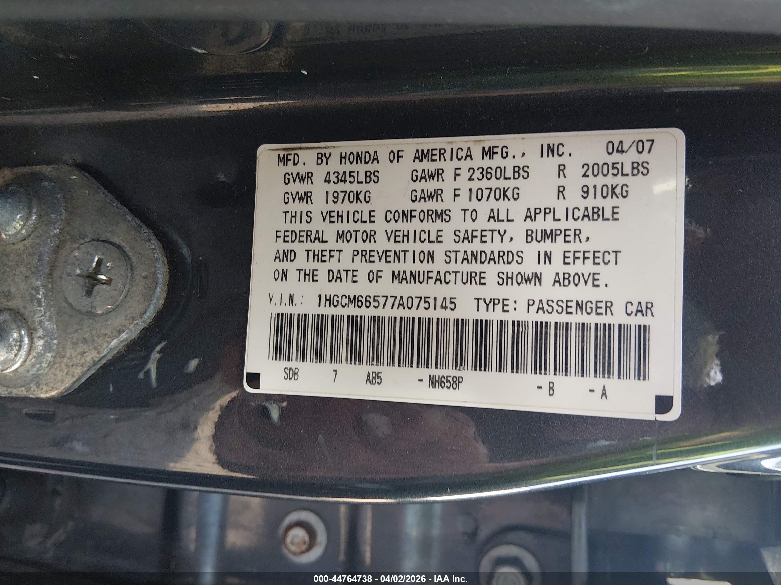 HONDA ACCORD image 9
