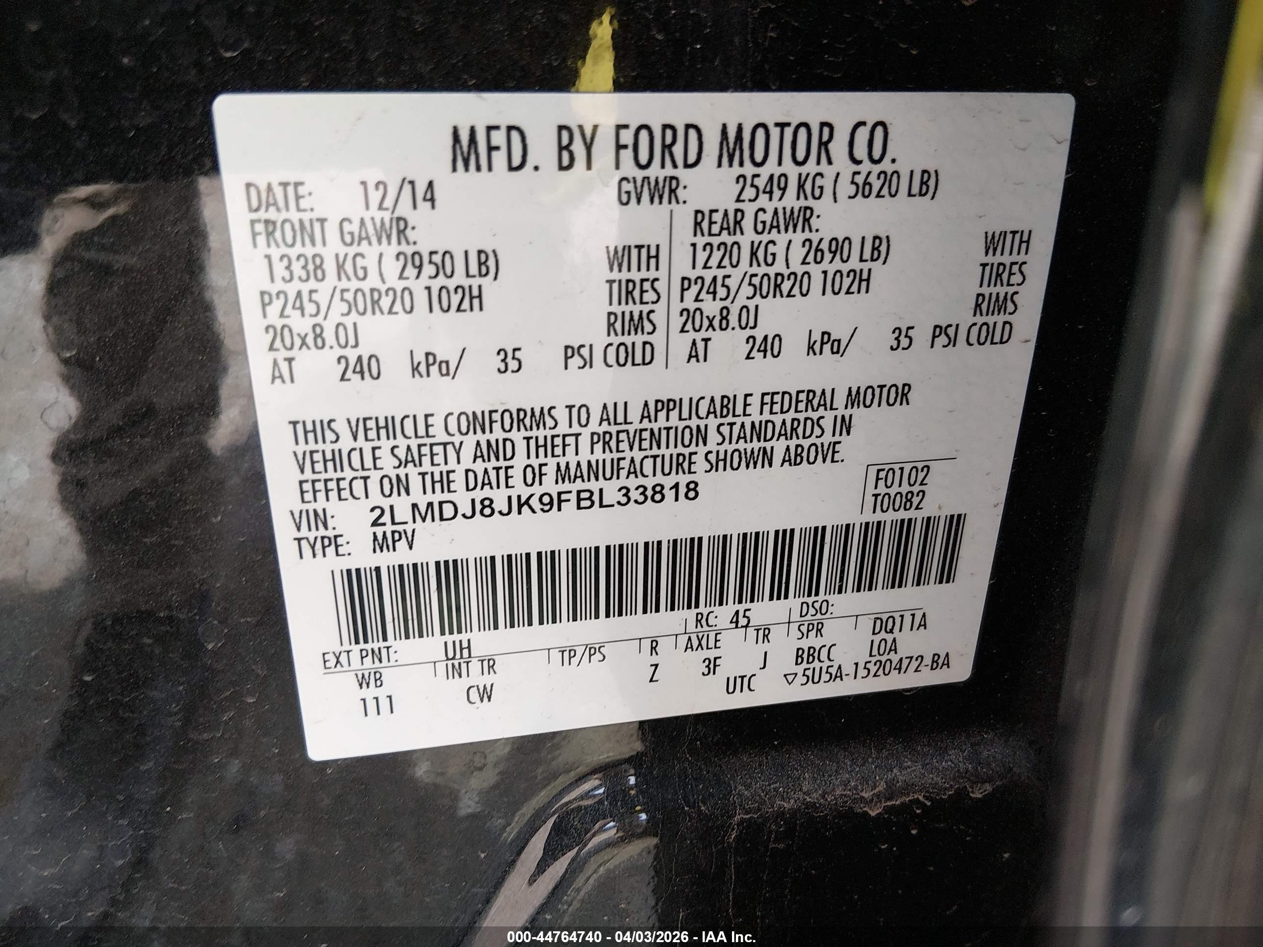 LINCOLN MKX image 9