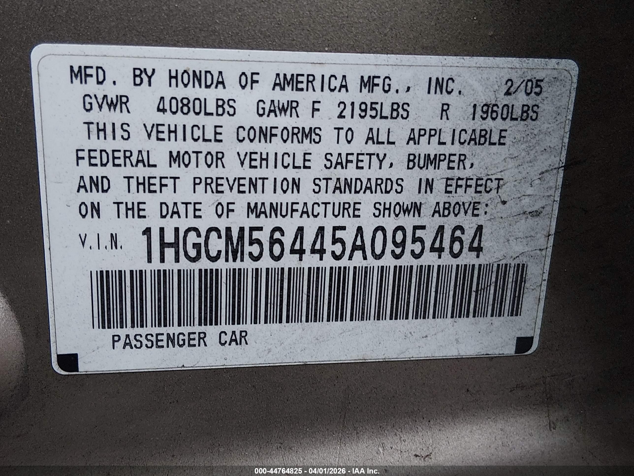 HONDA ACCORD image 9