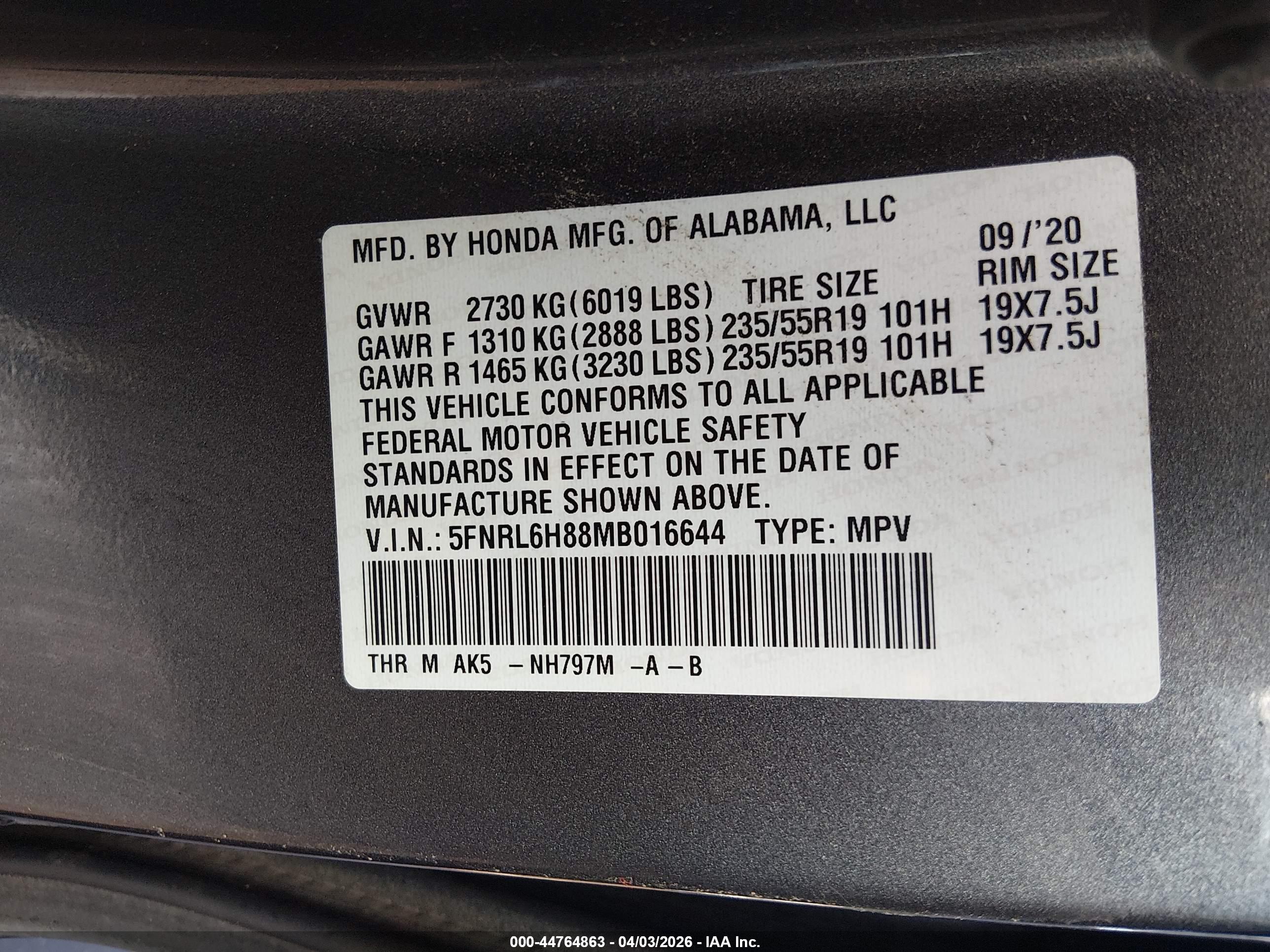 HONDA ODYSSEY image 9