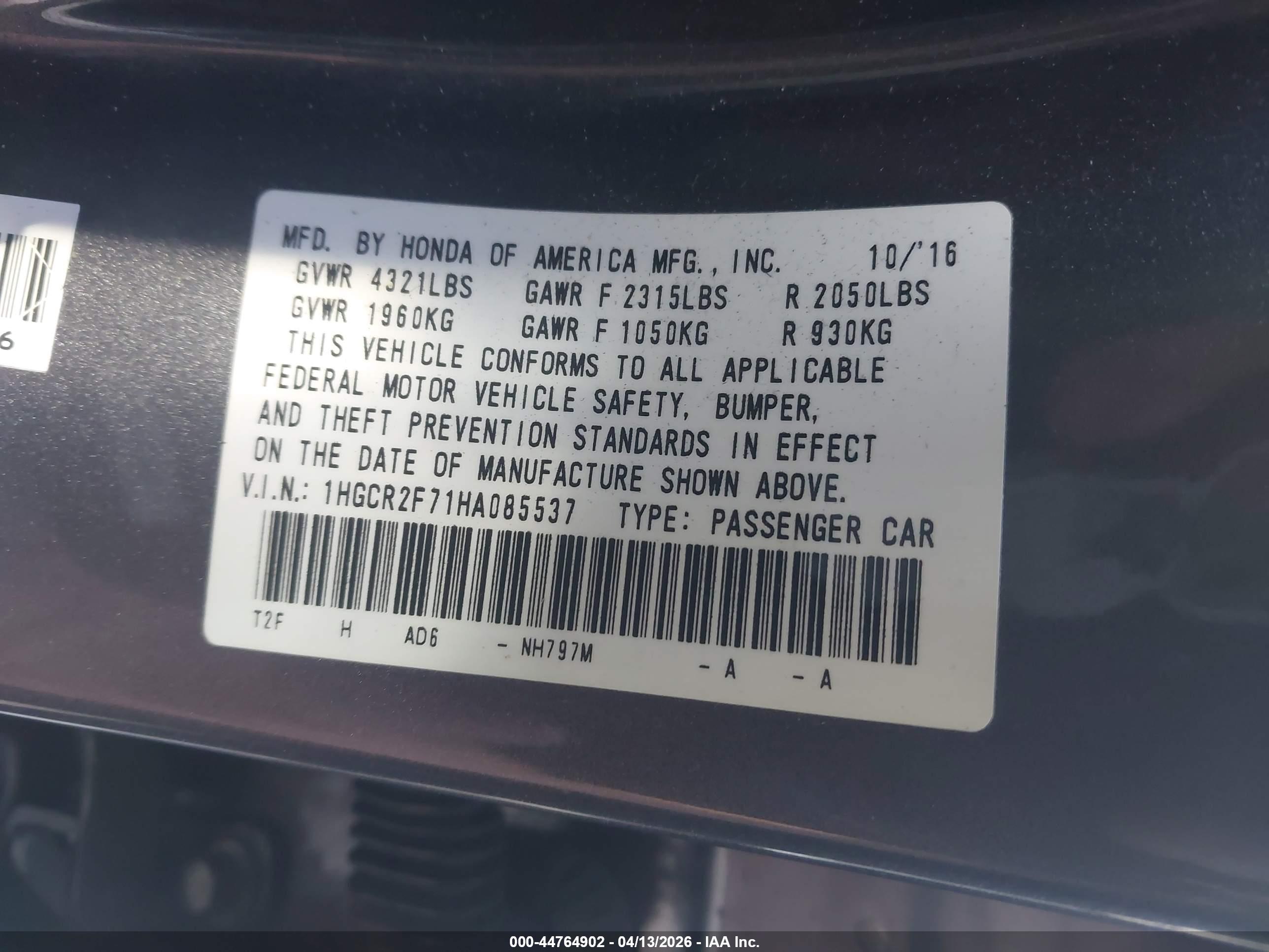 HONDA ACCORD image 9