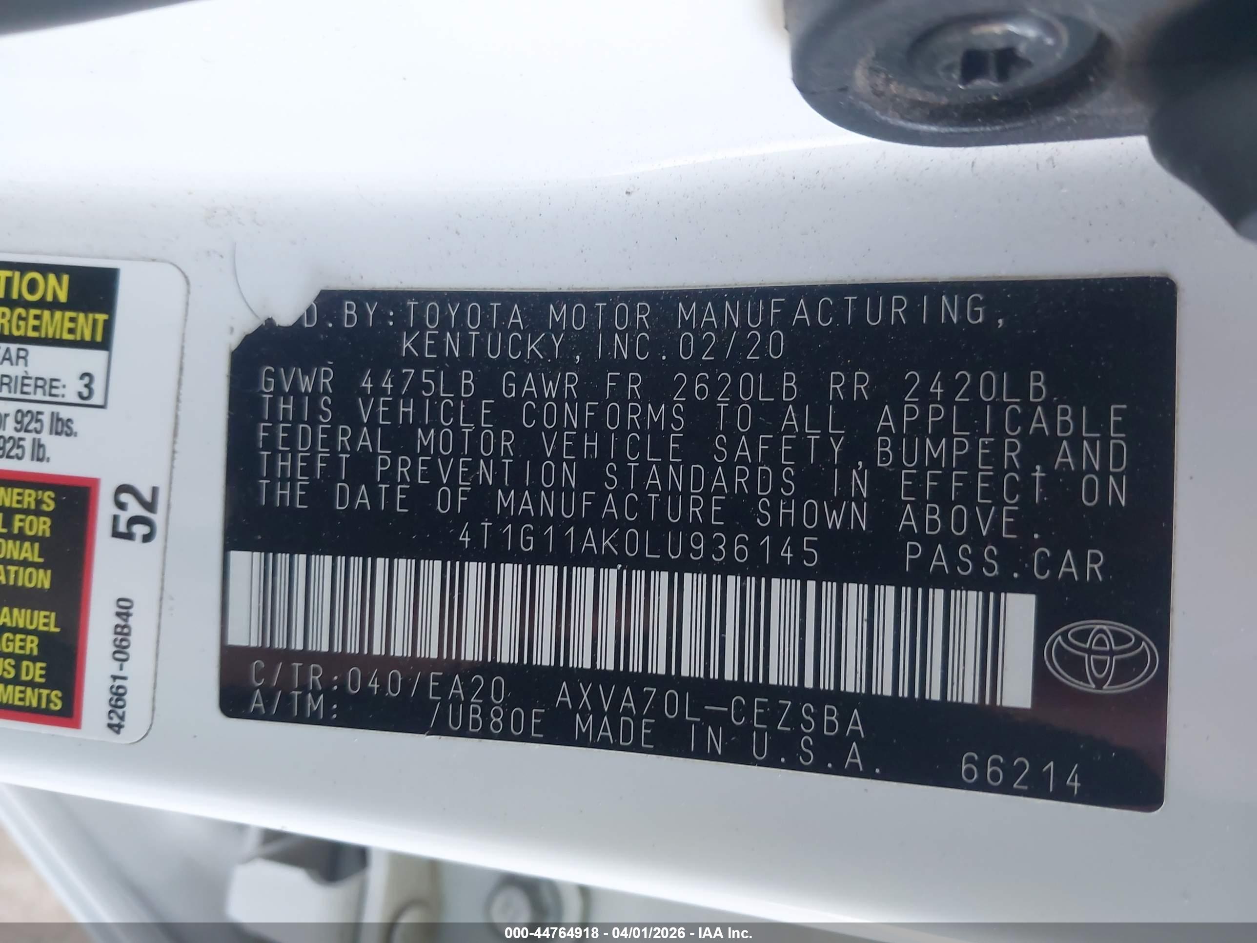 TOYOTA CAMRY image 9