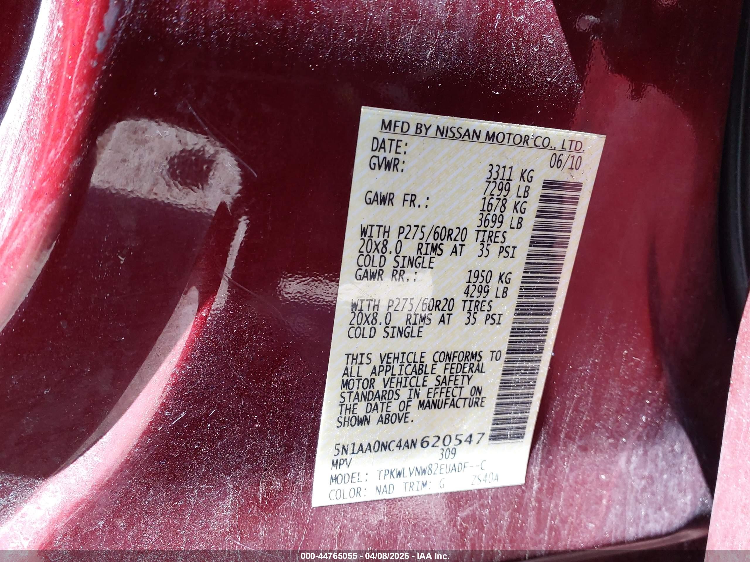 NISSAN ARMADA image 9