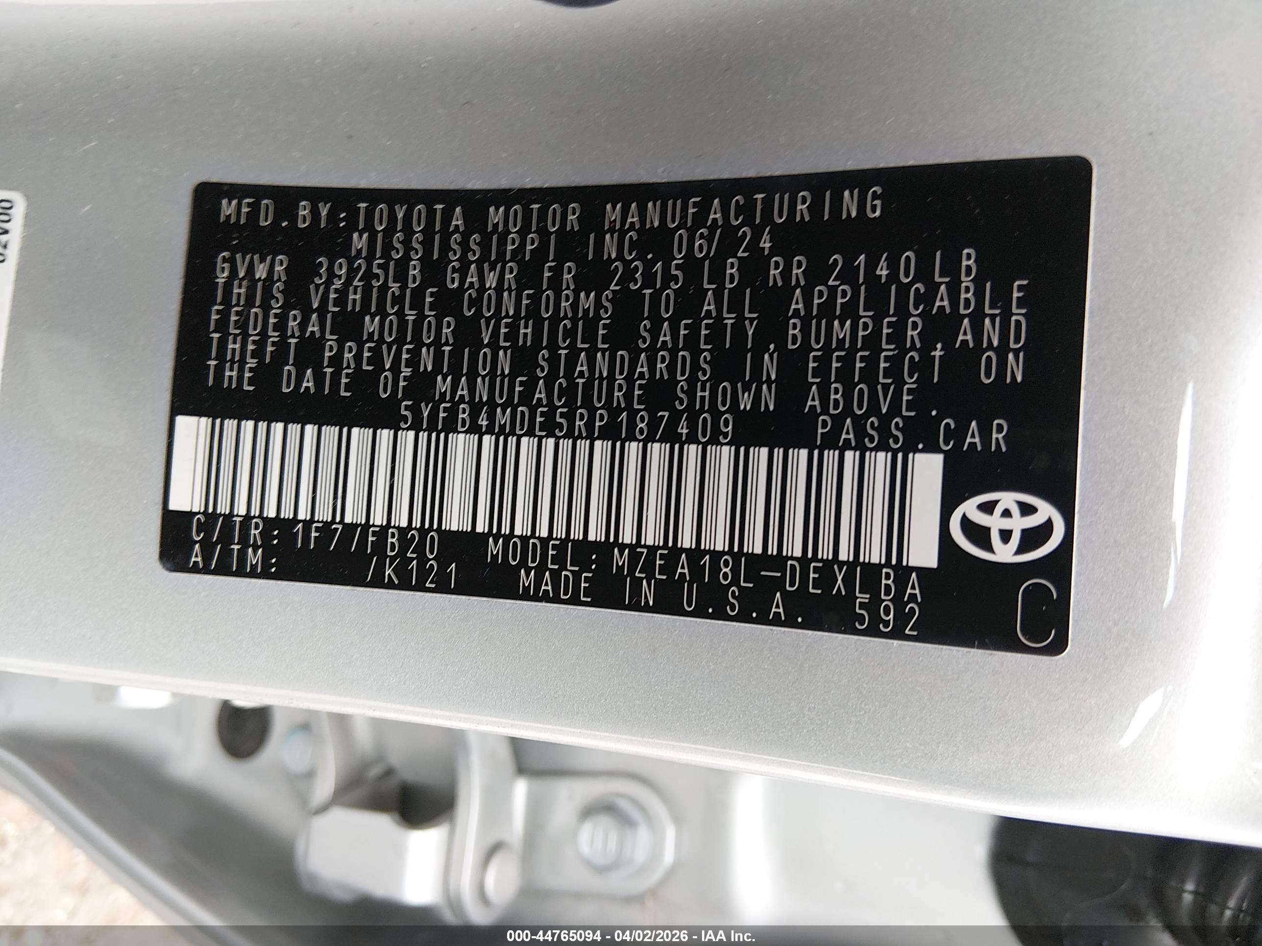 TOYOTA COROLLA image 9
