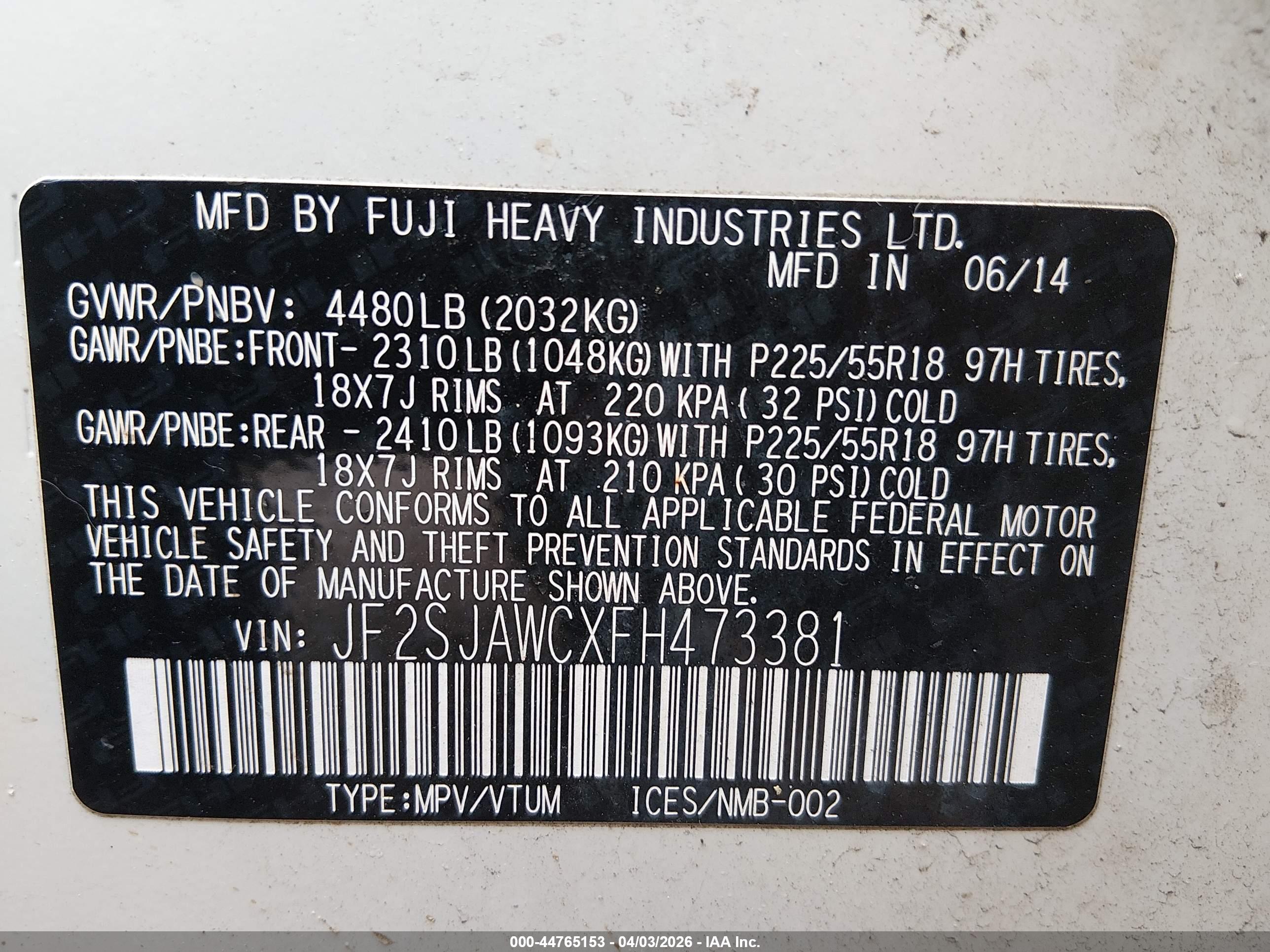 SUBARU FORESTER image 9