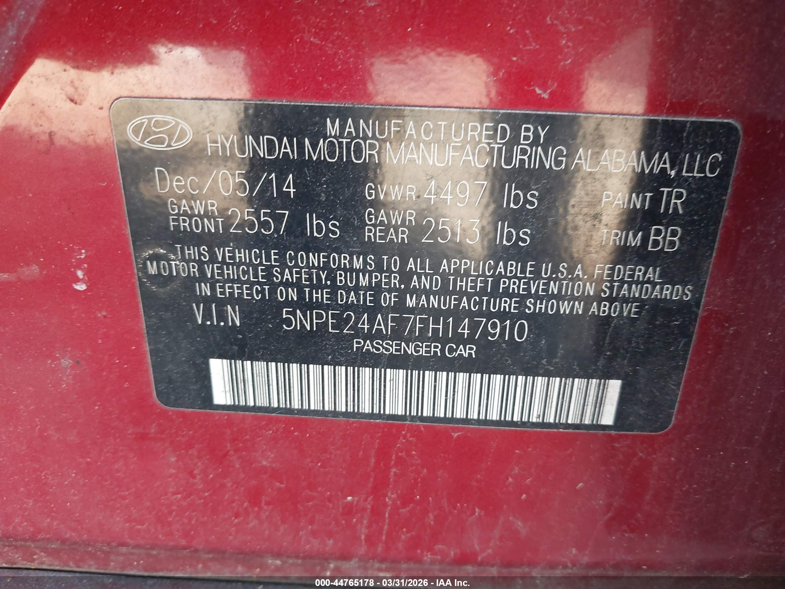 HYUNDAI SONATA image 9