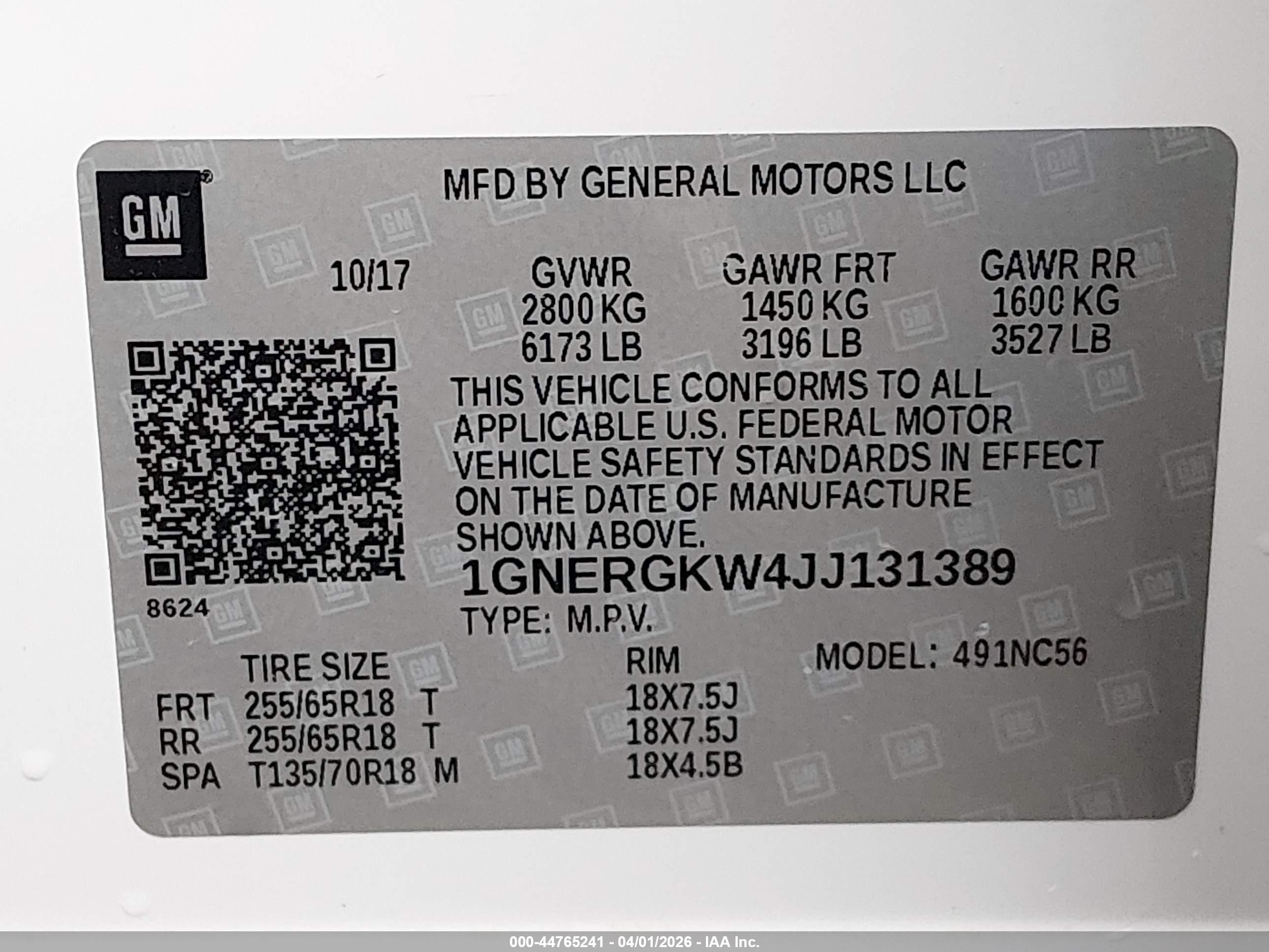 CHEVROLET TRAVERSE image 9