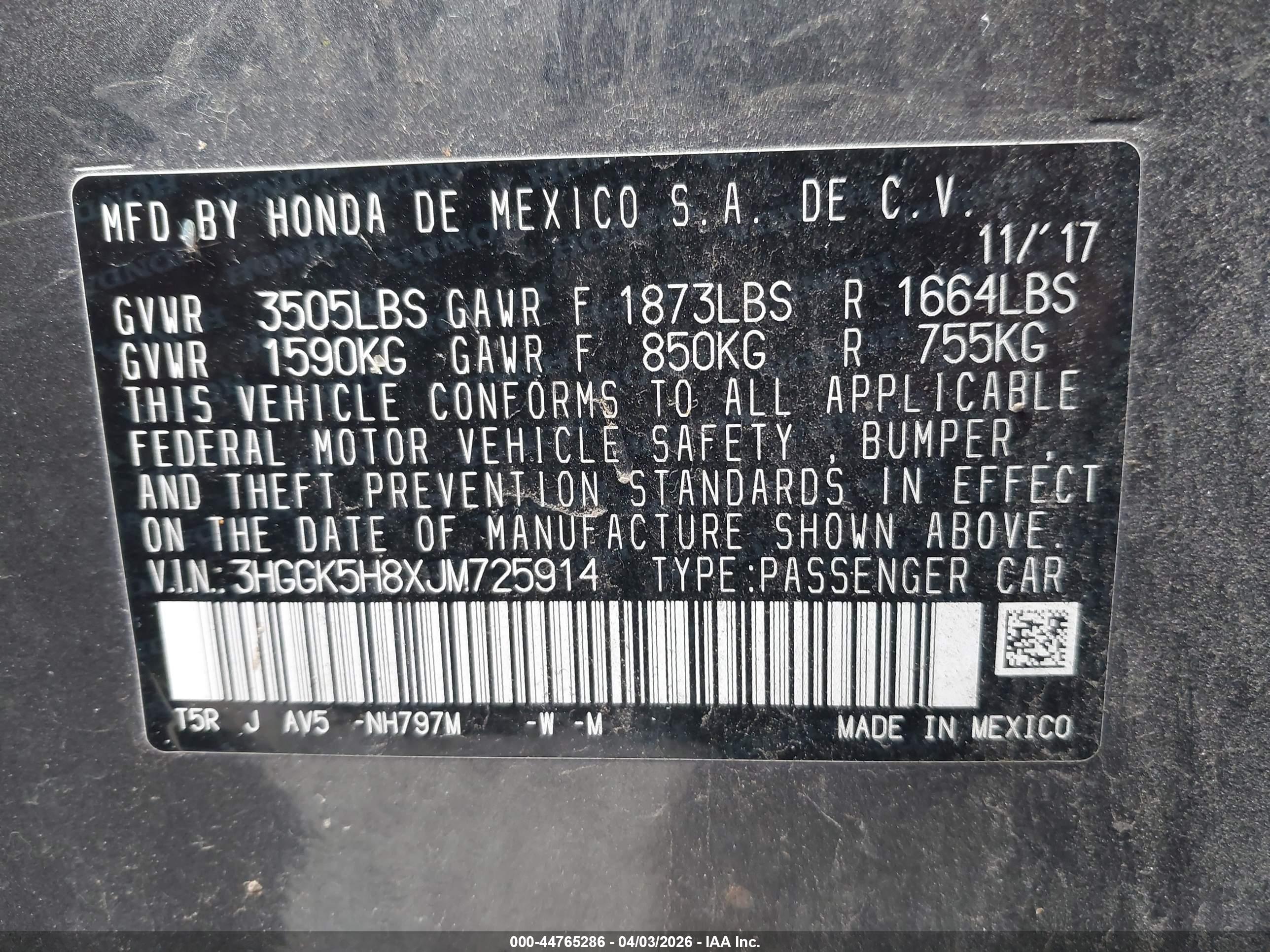 HONDA FIT image 9