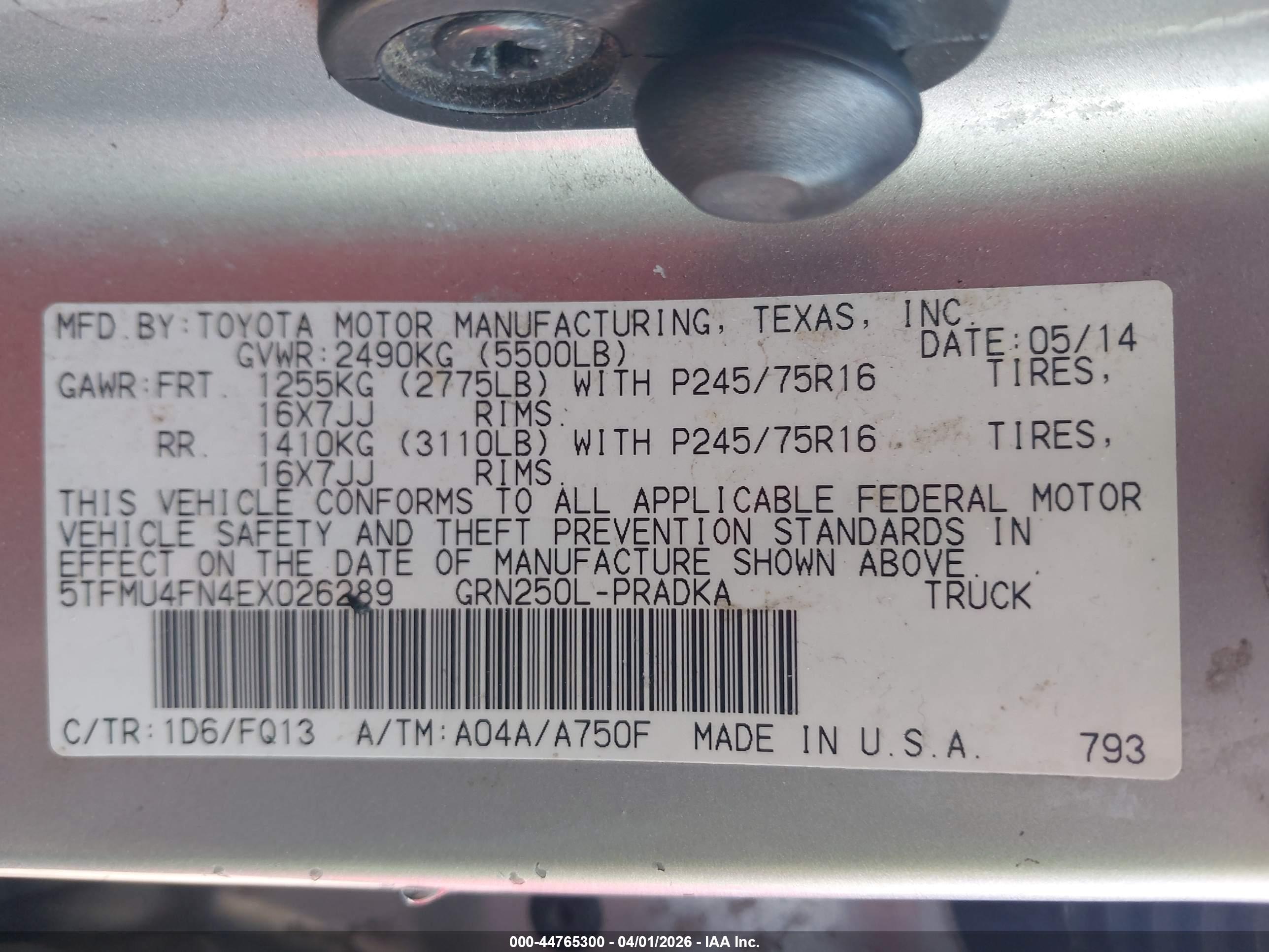 TOYOTA TACOMA image 9
