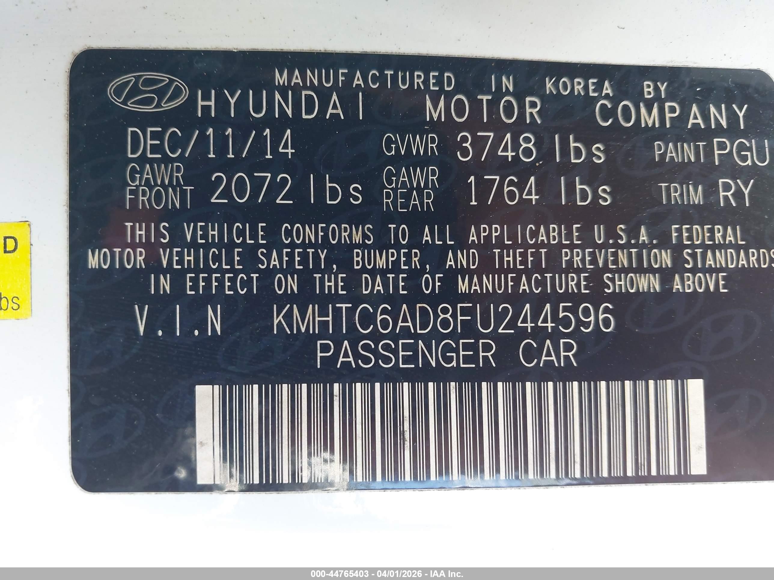 HYUNDAI VELOSTER image 9