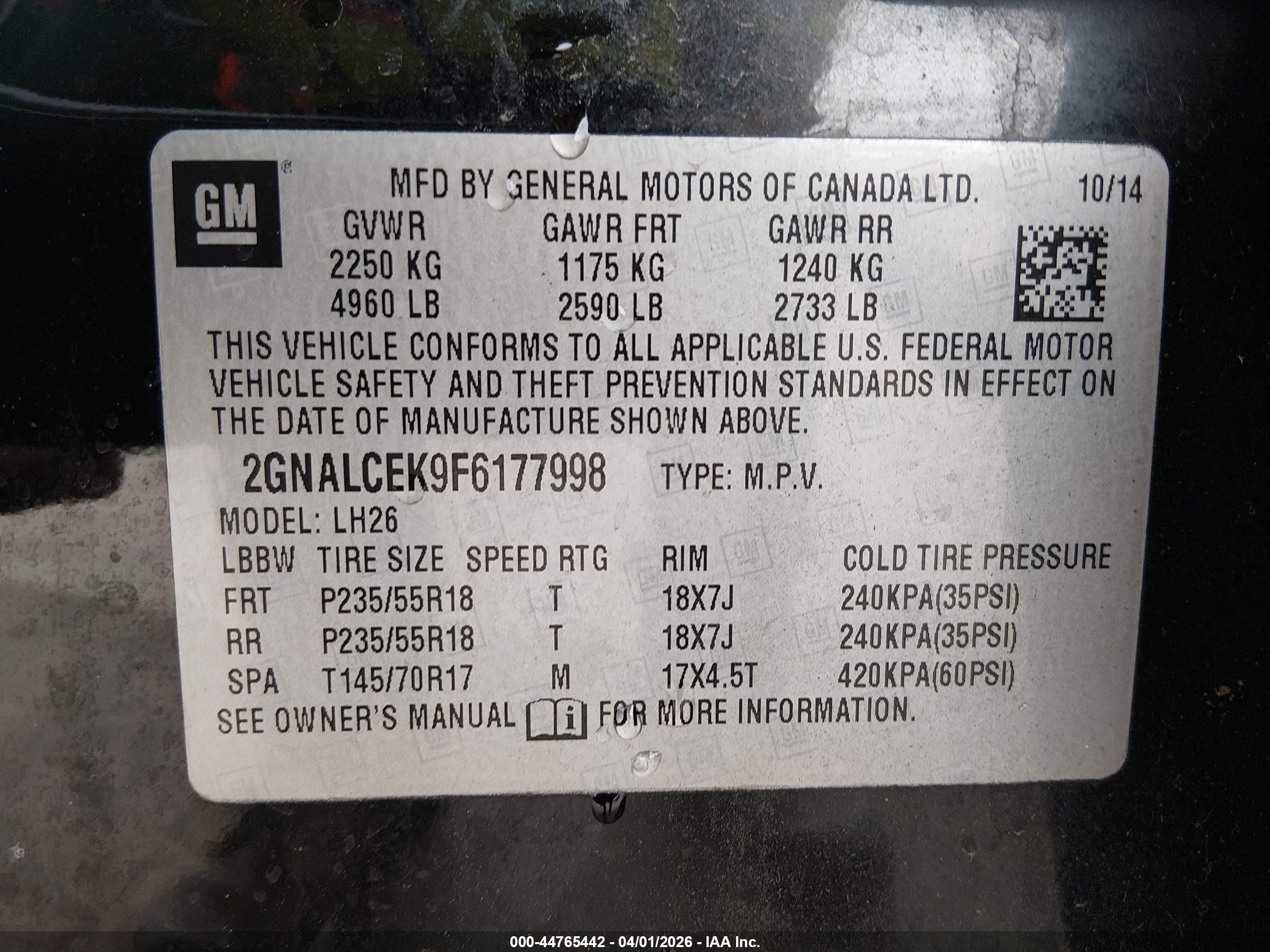 CHEVROLET EQUINOX image 9