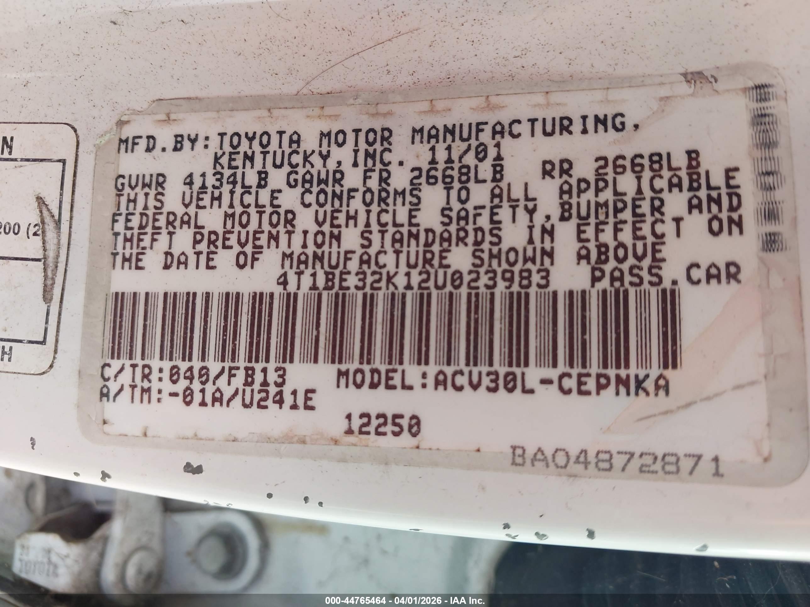 TOYOTA CAMRY image 9