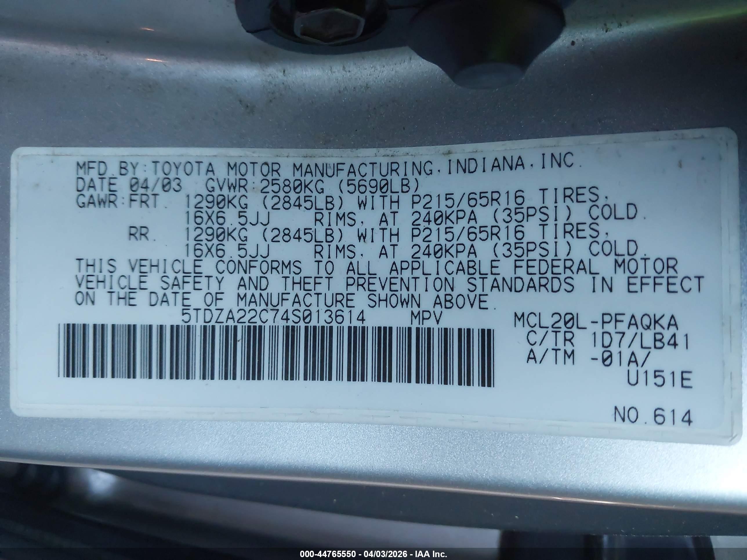 TOYOTA SIENNA image 9