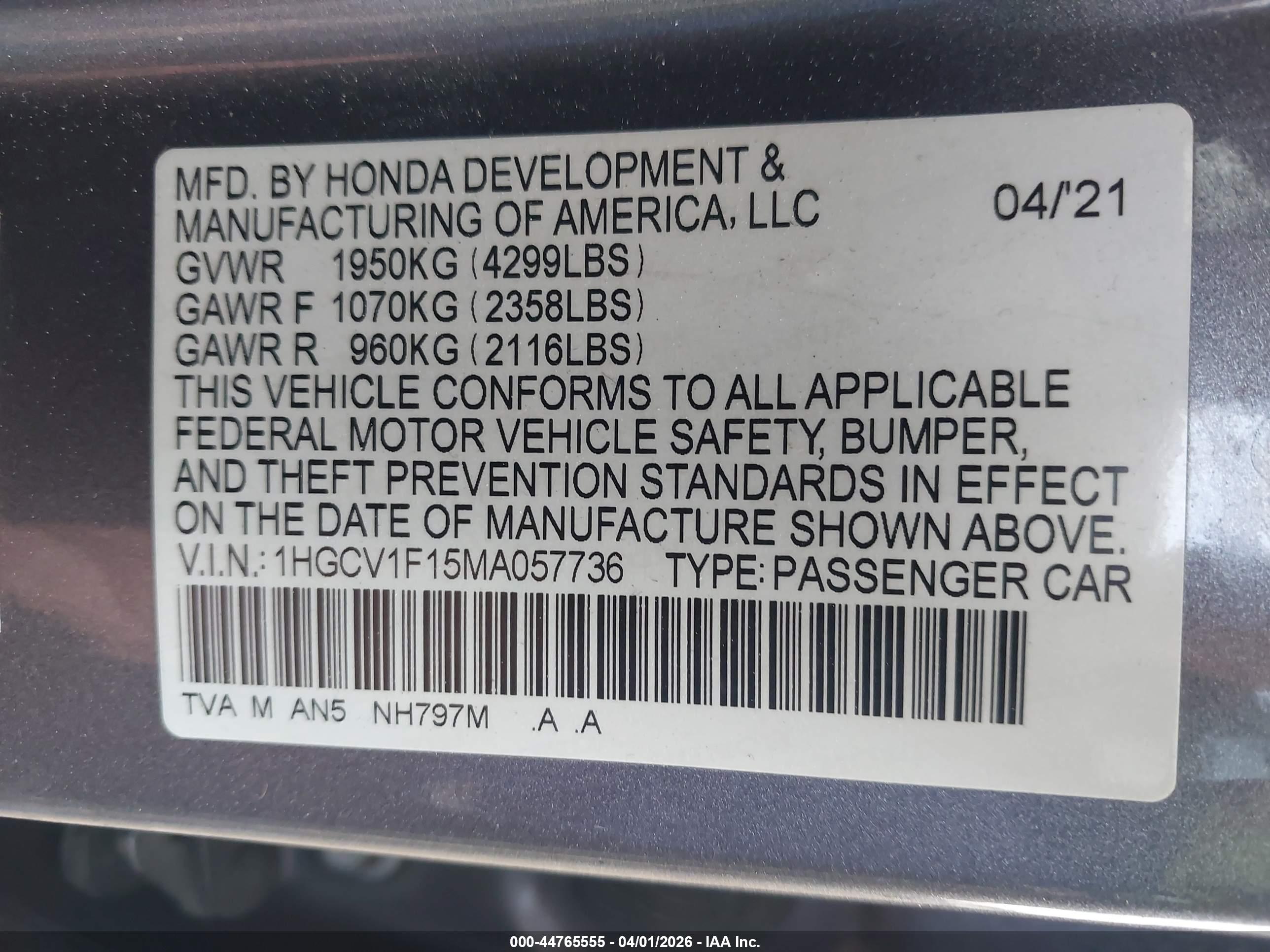 HONDA ACCORD image 9