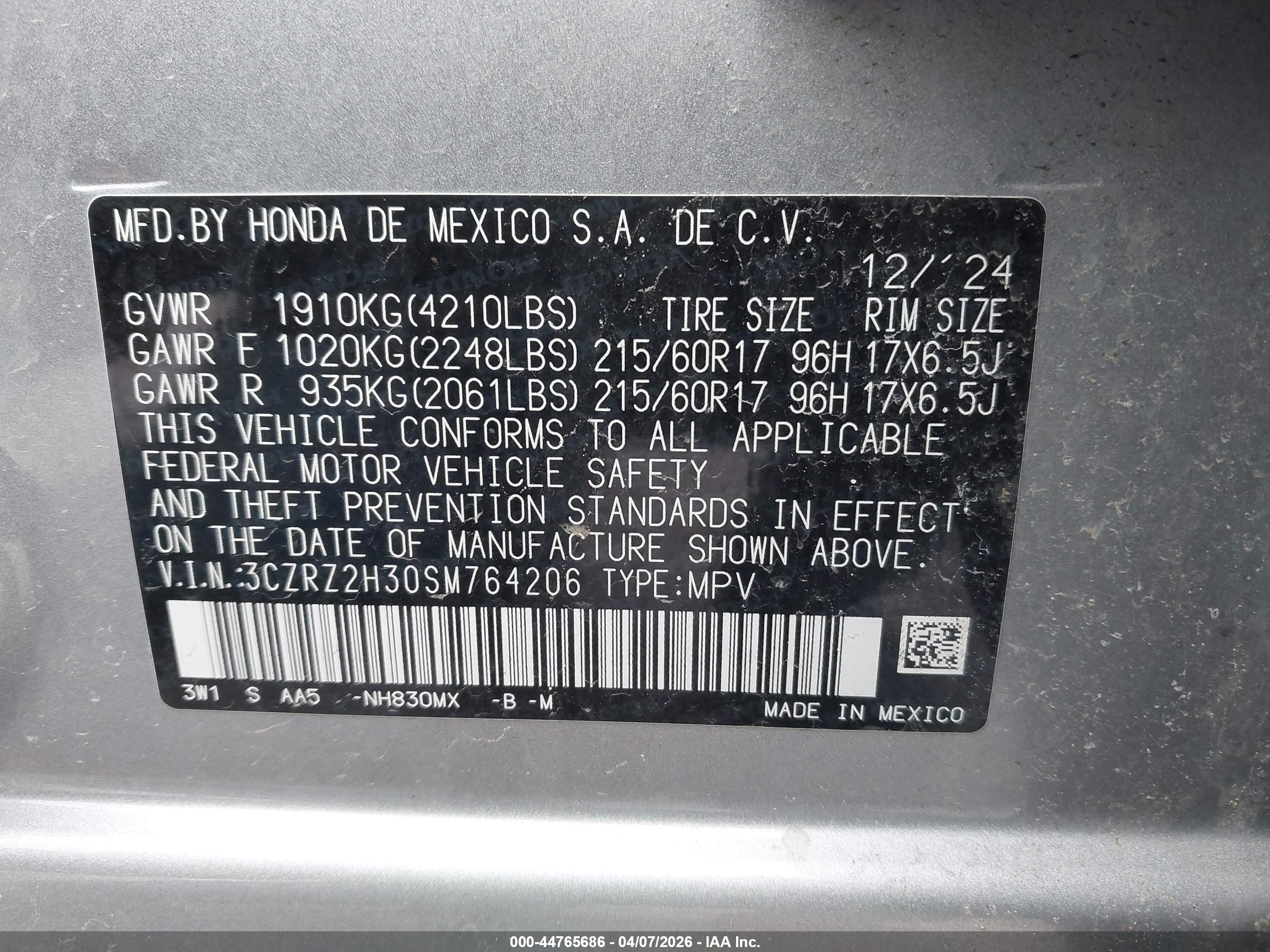 HONDA HR-V image 9